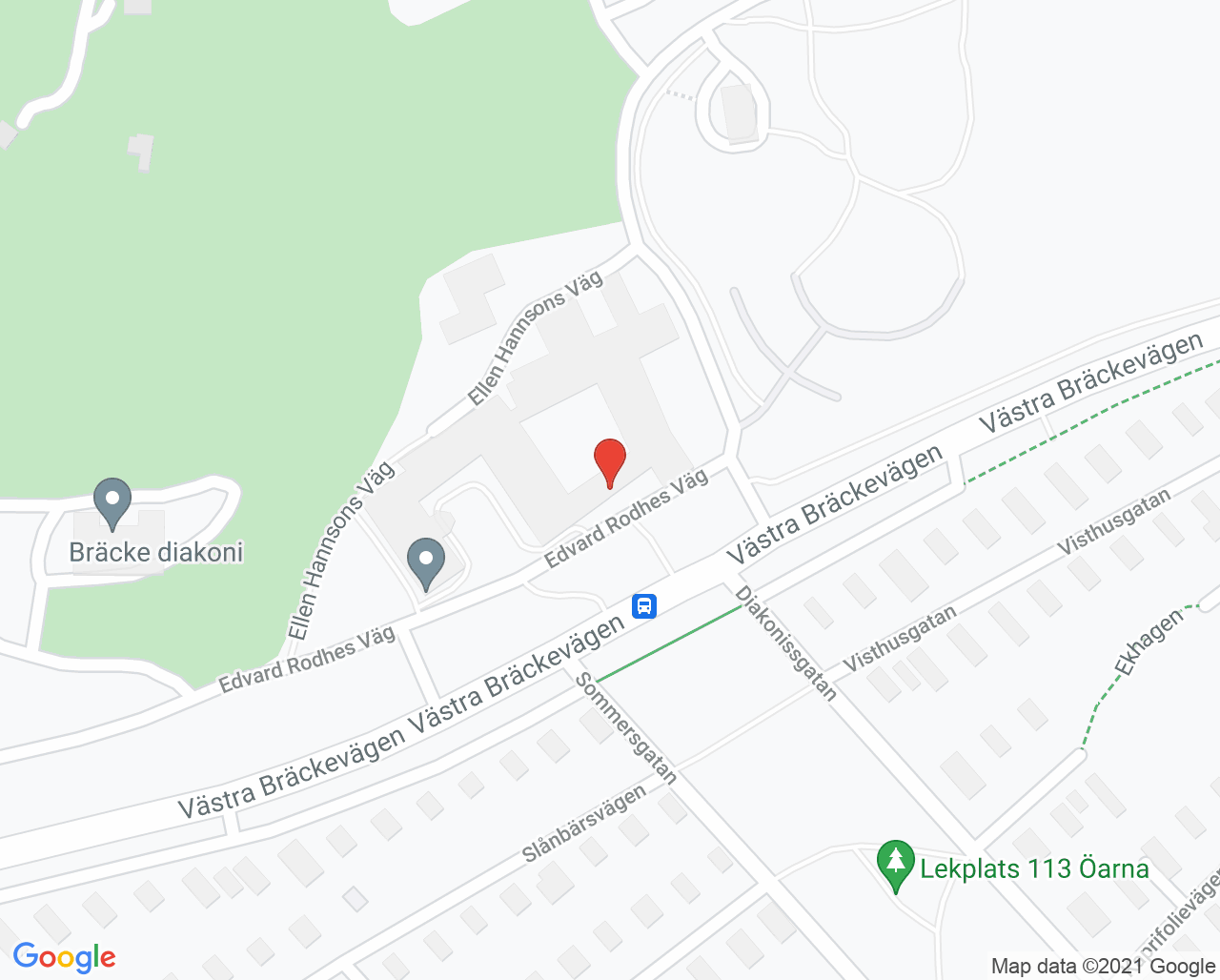 Karta till Habiliteringen Bräcke