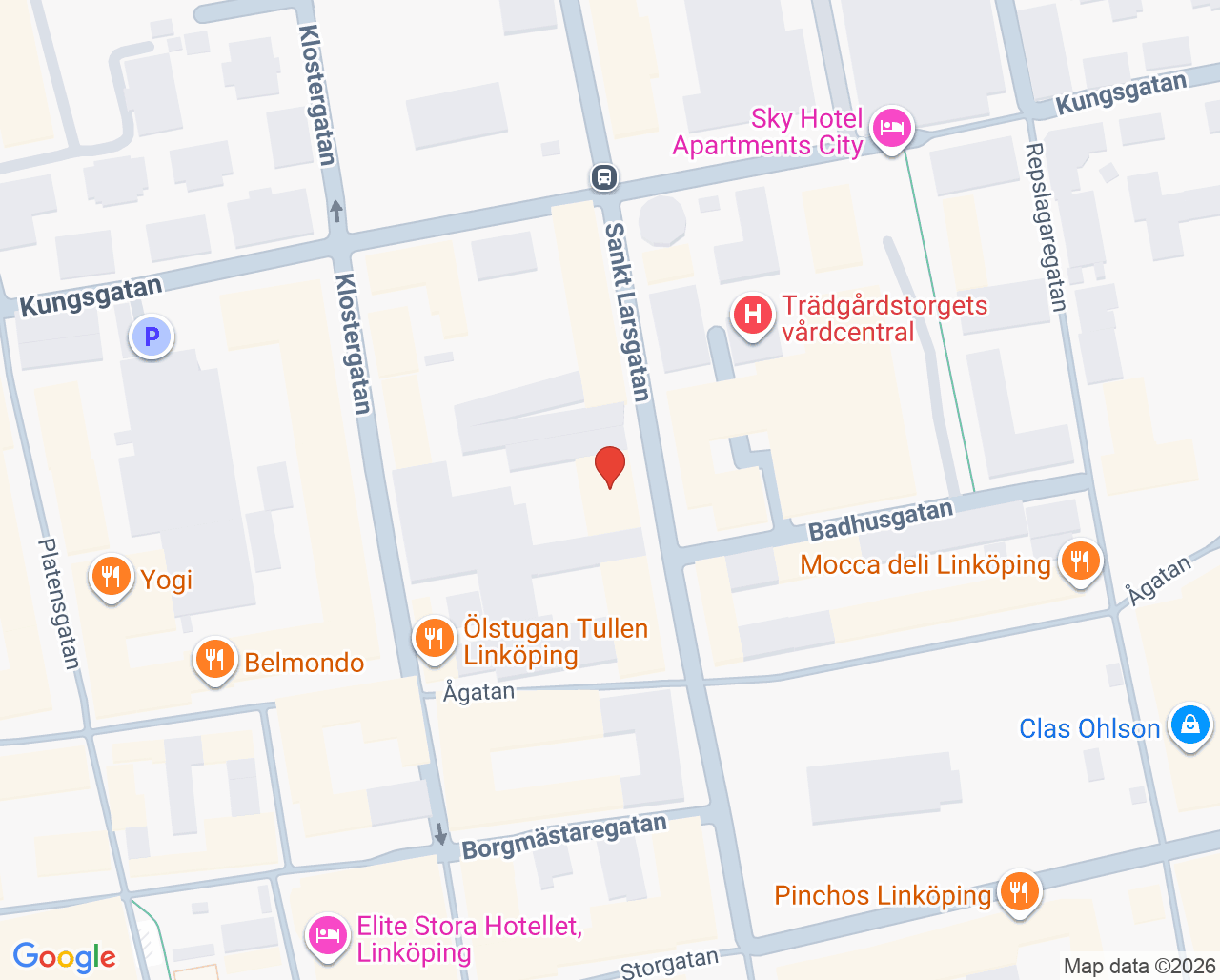 Karta till Elly Care Linköping