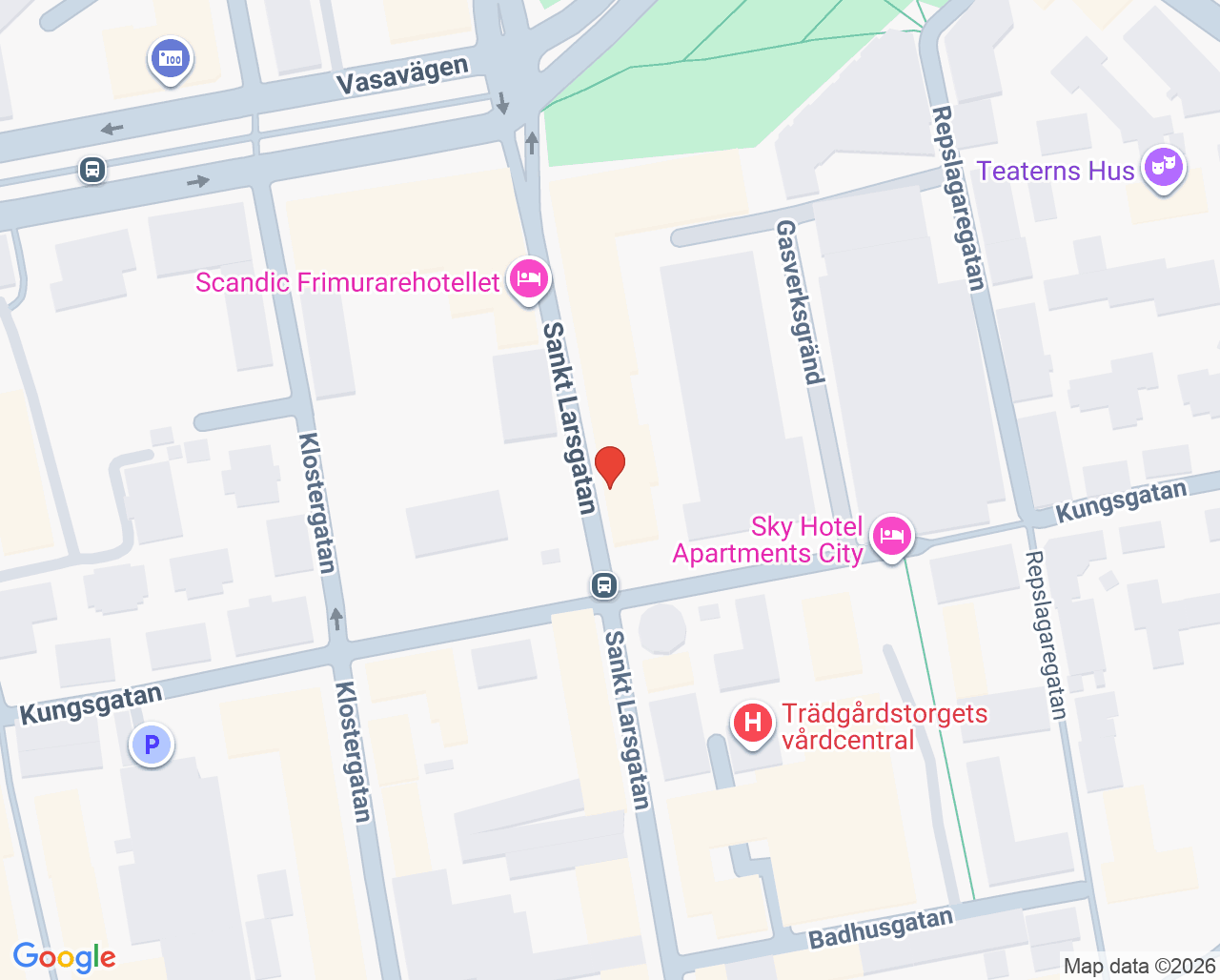 Karta till HandCenter Linköping, Linköping