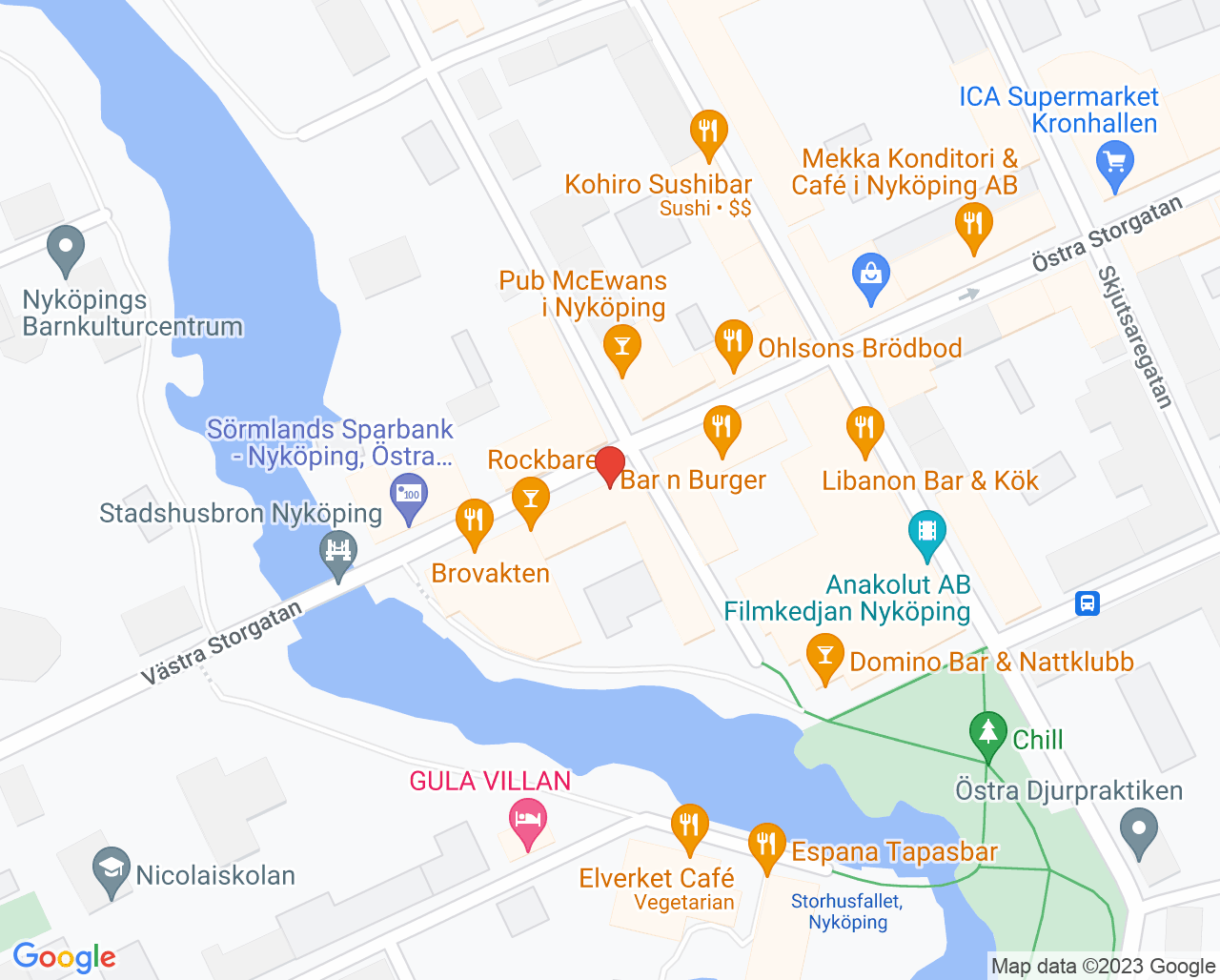 Karta till Performa Rehab Nyköping AB, Nyköping