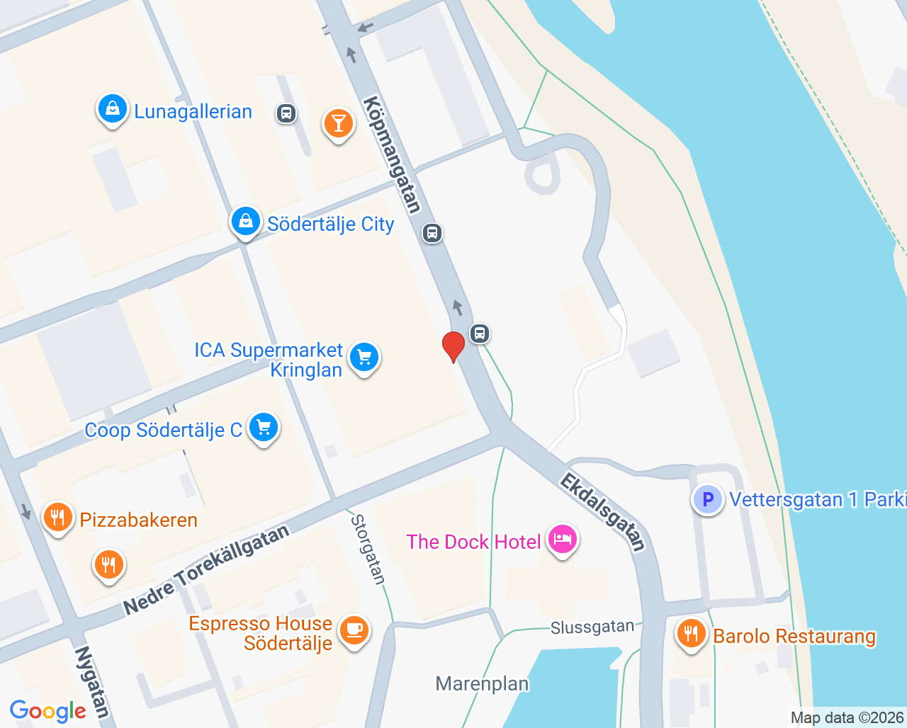 Karta till No.8 Ortodonti avdelning Södertälje
