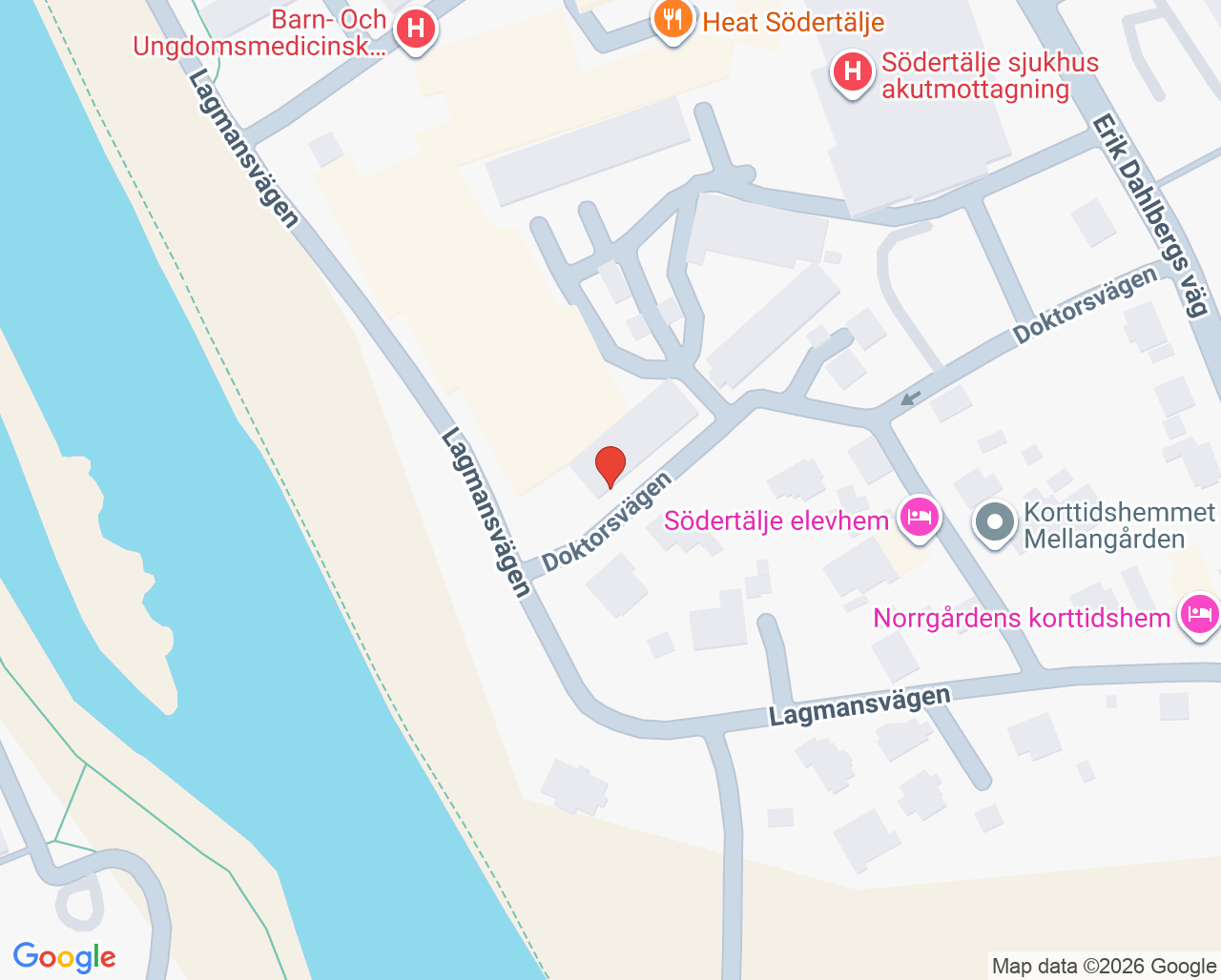 Karta till ASIH, Södertälje