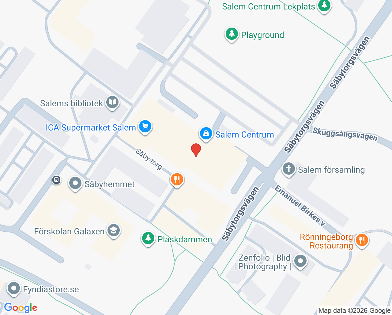 Karta till Salemtandläkarna Gabriel Halef, Rönninge