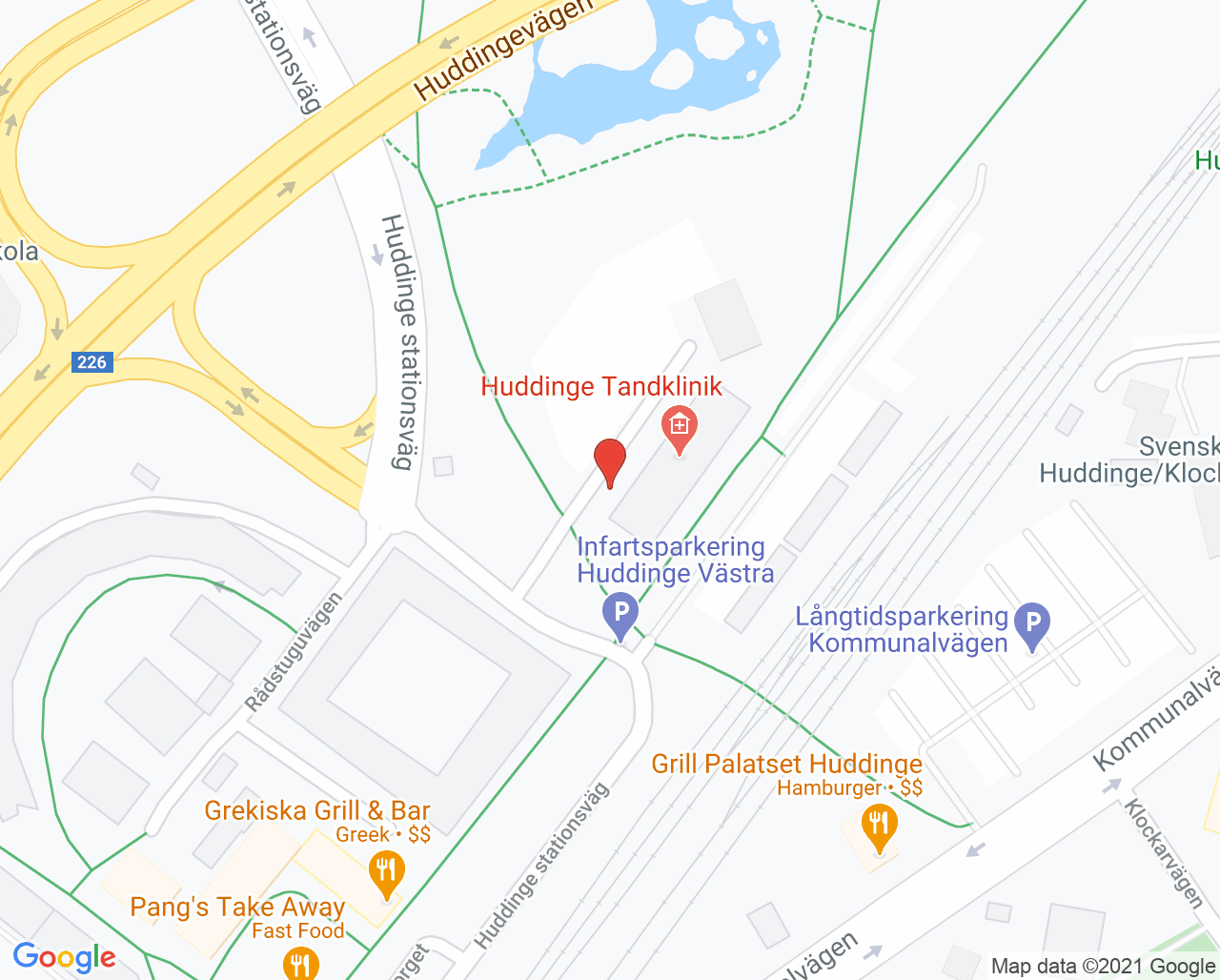 Karta till Huddinge specialisttandvård