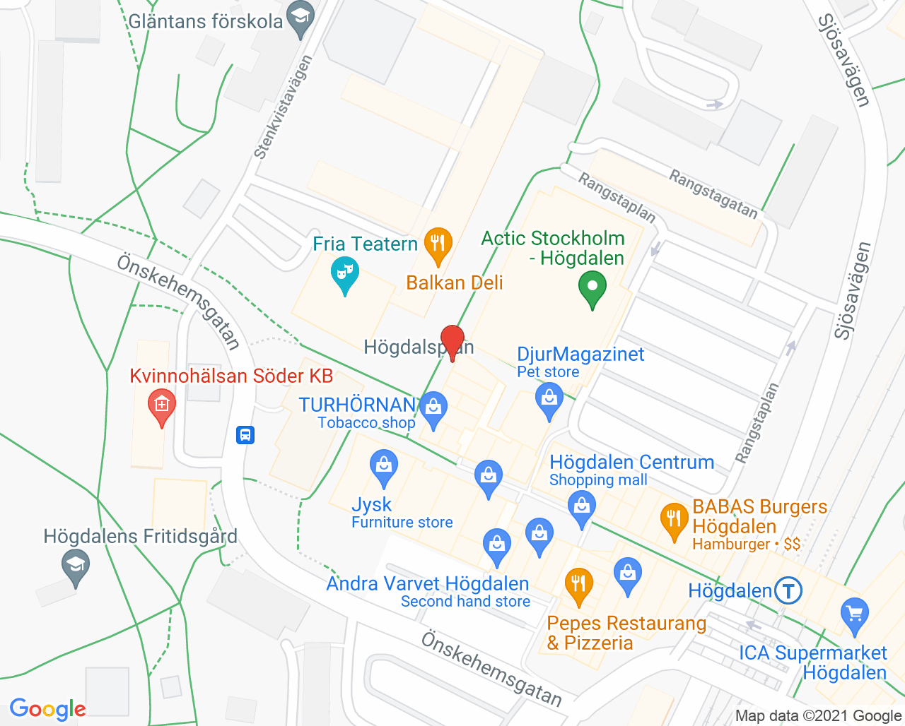 Karta till Vantörs BVC