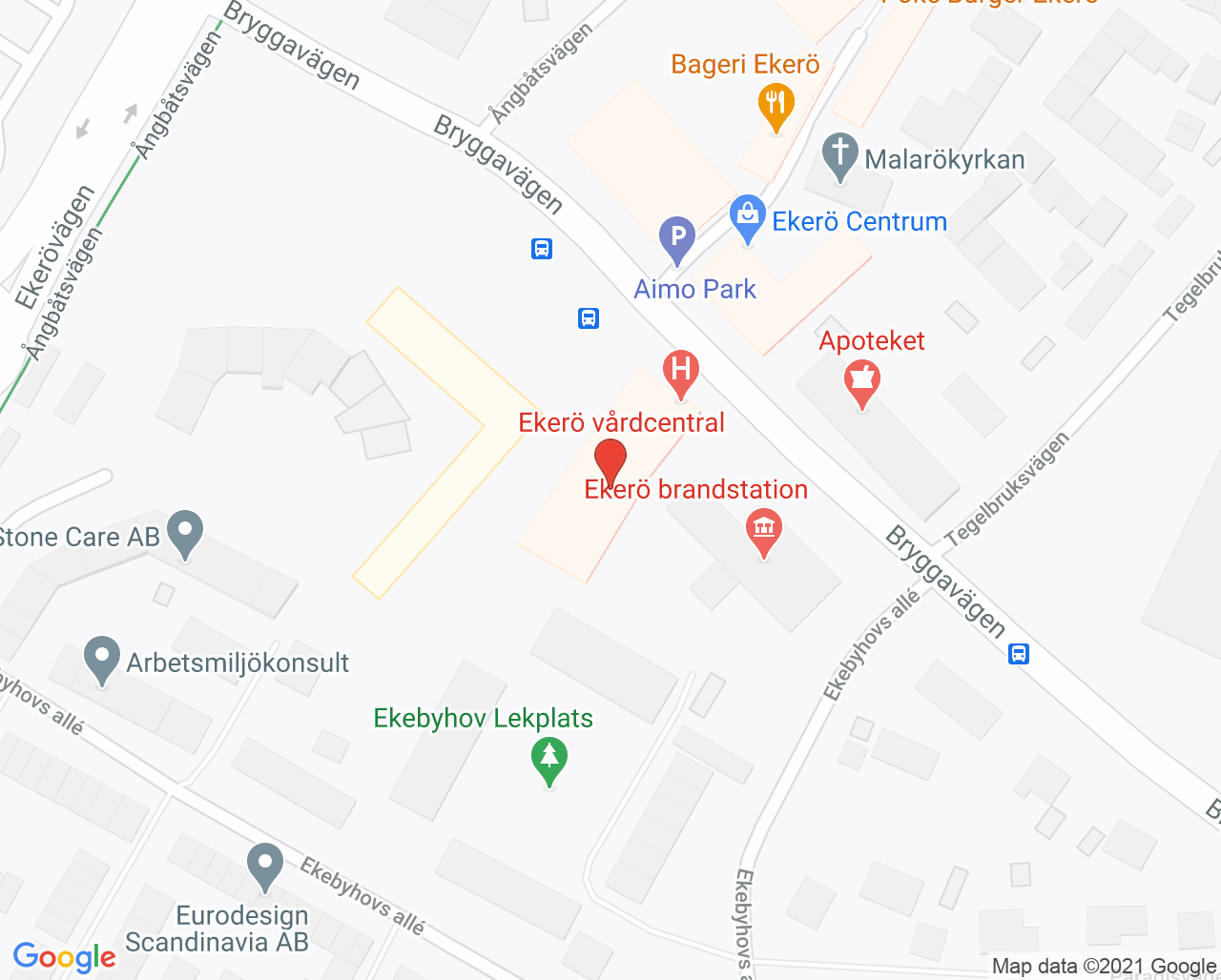 Karta till Mälaröarnas Barnhälsovård