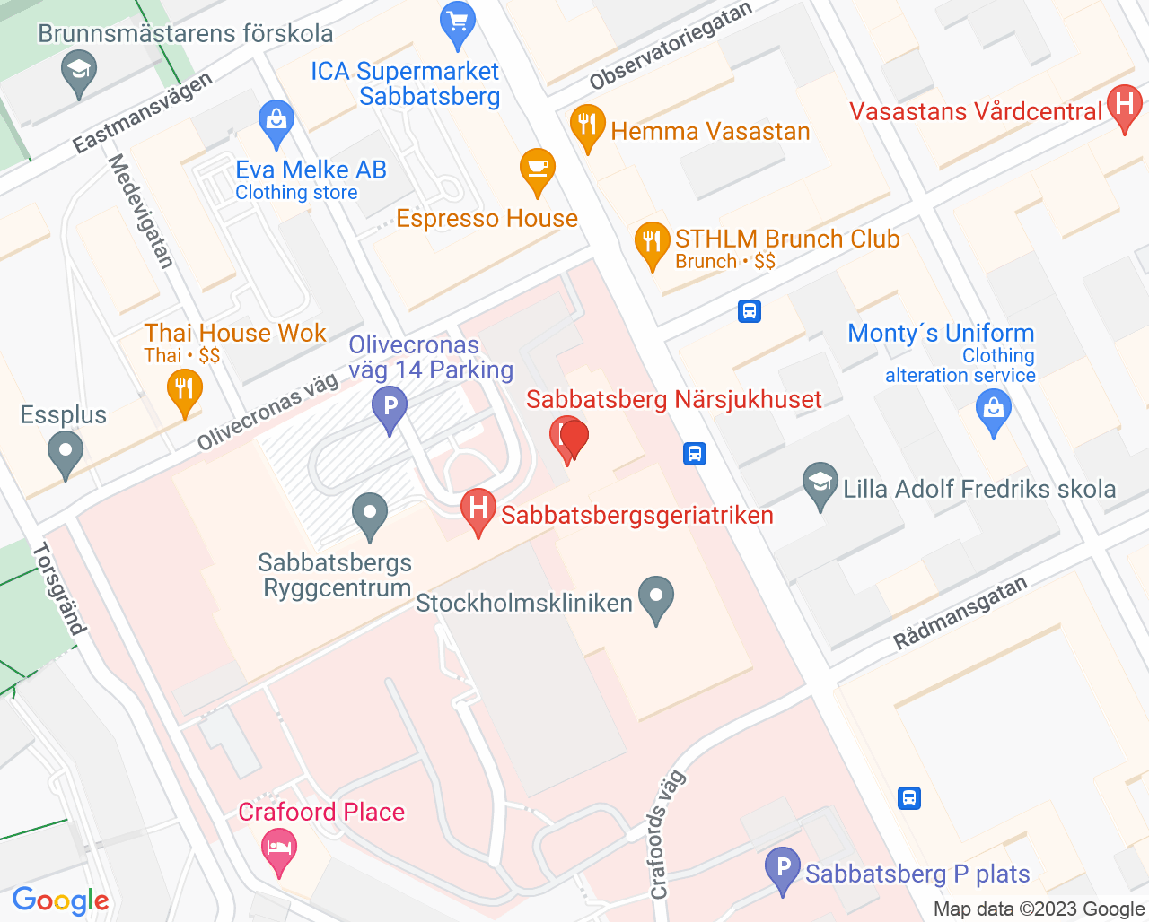 Karta till Aleris Sömnapné