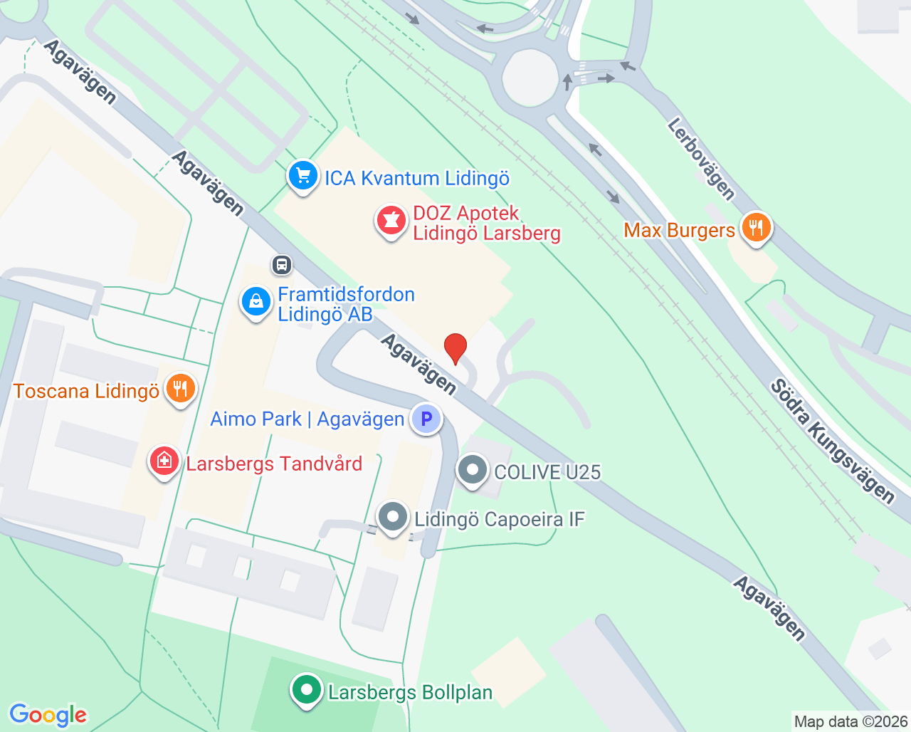 Karta till Vaccinova hos DOZ Apotek Lidingö Larsberg