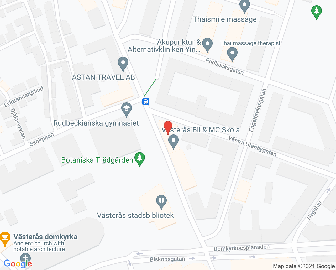 Karta till Limbra Västerås