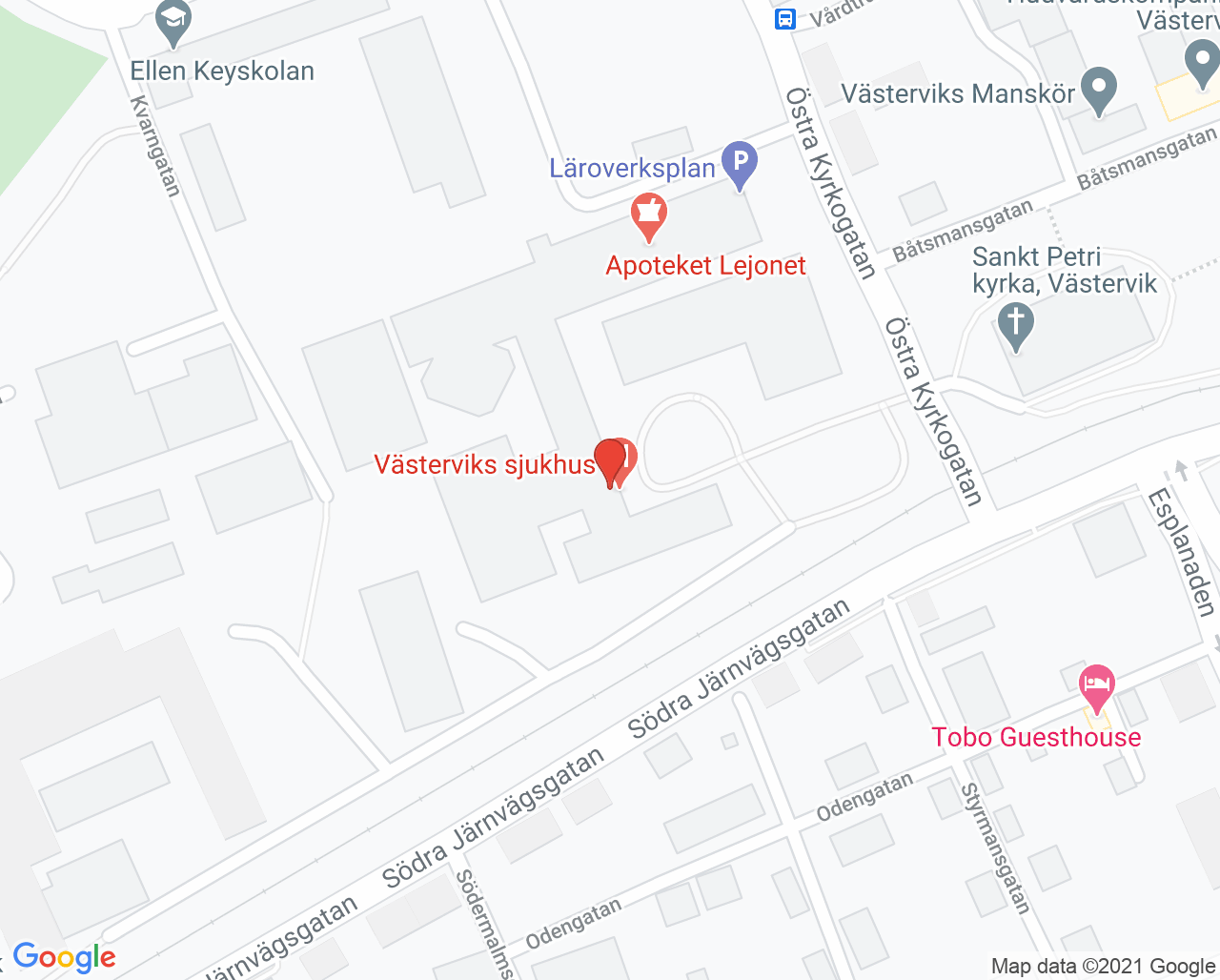 Karta till ForMotion Ortopedteknik Västervik