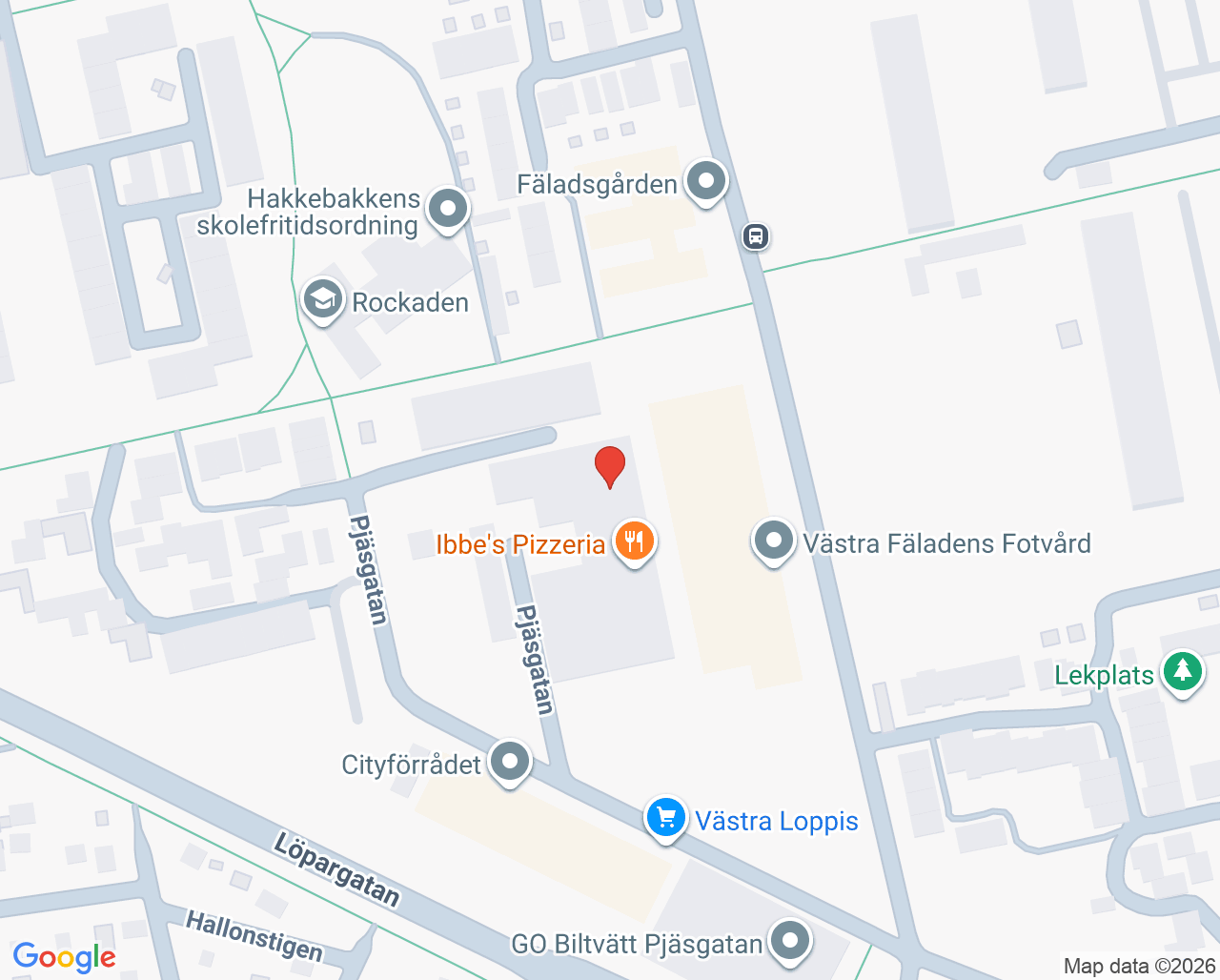 Karta till Habiliteringsmottagning barn och unga Landskrona