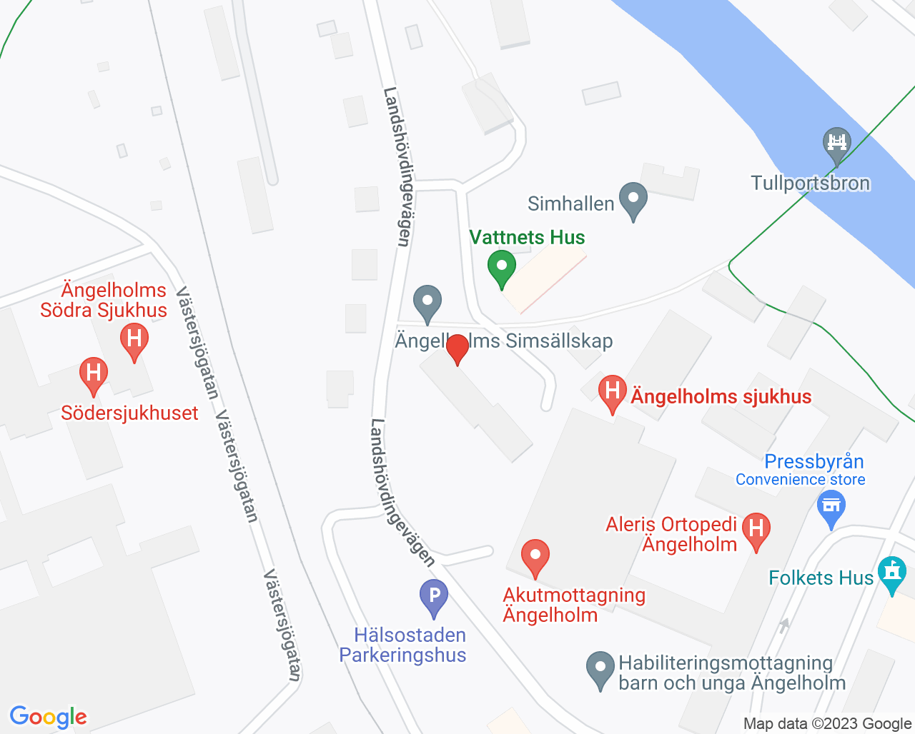 Karta till Kuratorsmottagning Ängelholm