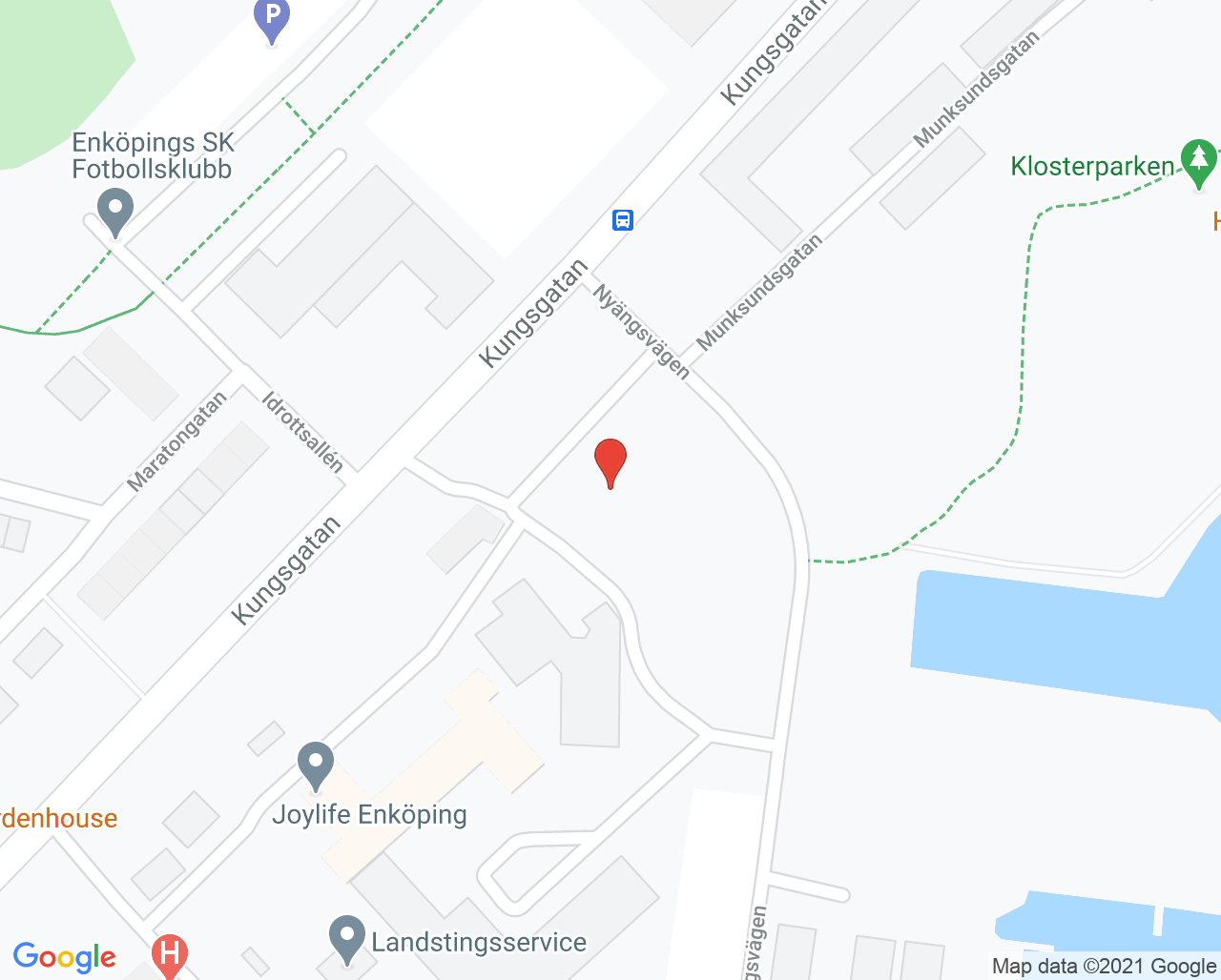 Karta till Provtagning Lasarettet i Enköping