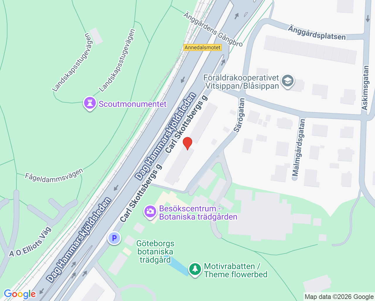 Karta till Barnläkarbilen i Göteborg AB Jan Möller, GÖTEBORG