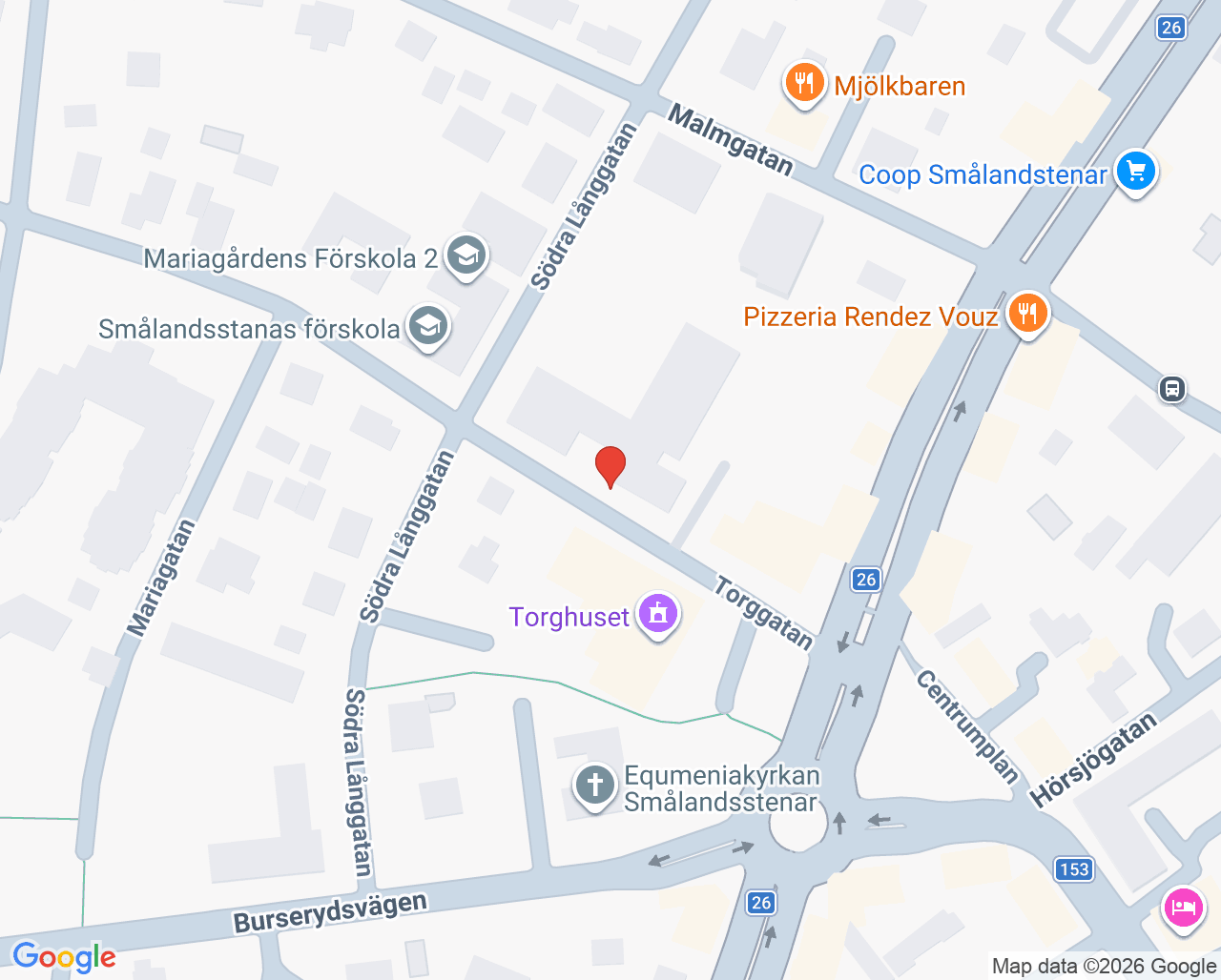 Karta till Blodbussen Smålandsstenar