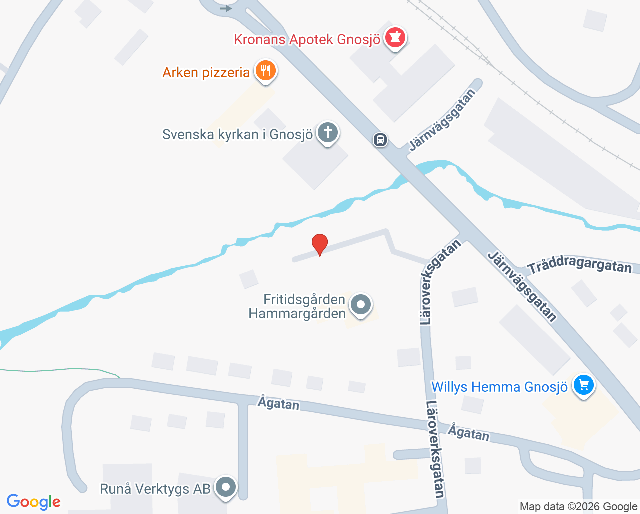 Karta till Blodbussen Gnosjö