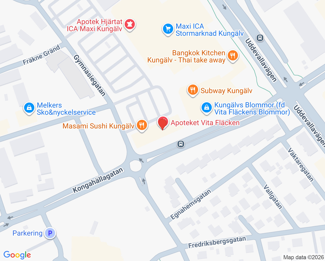 Karta till Active Rehab Kungälv