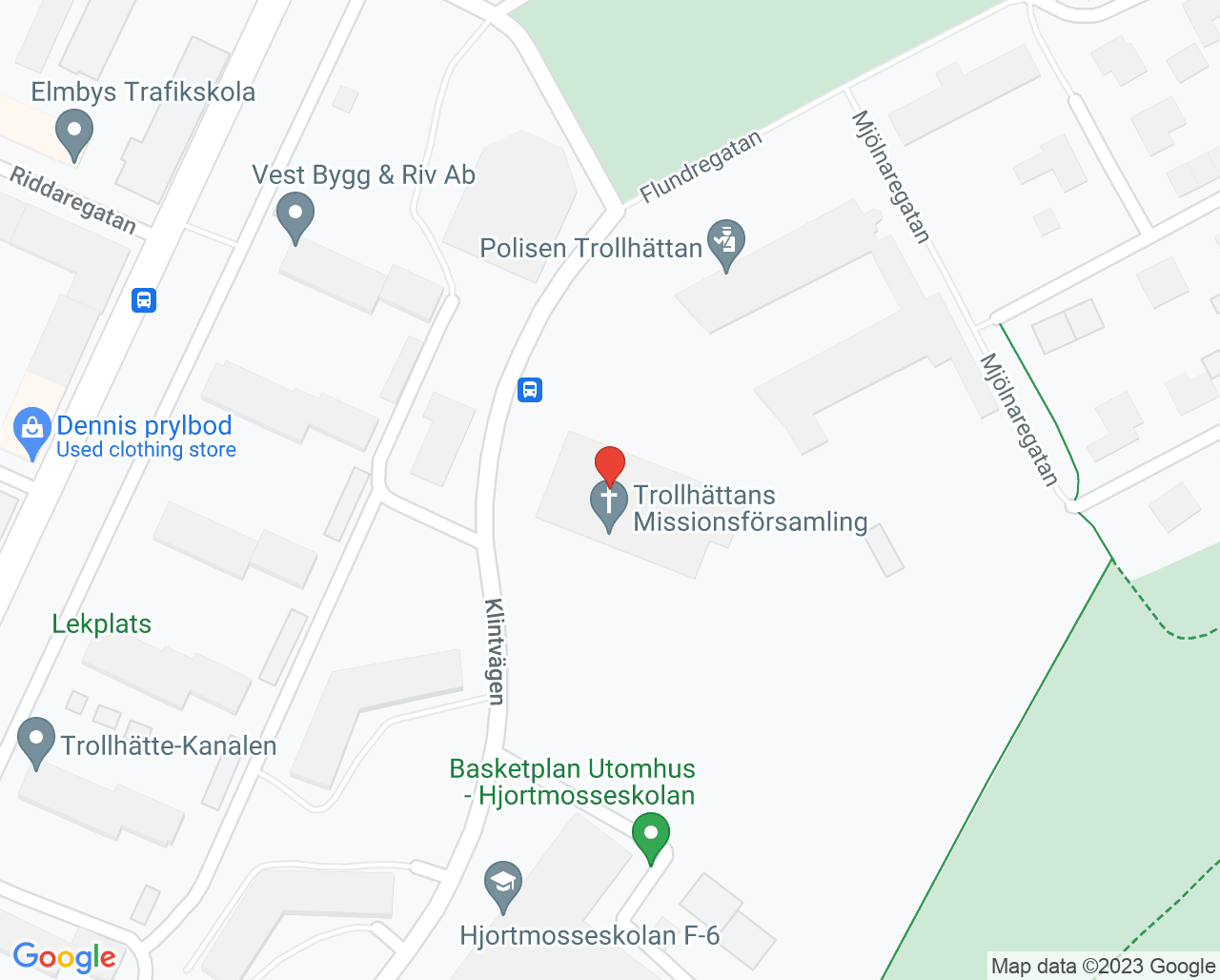 Karta till Doktorbjörn Trollhättan