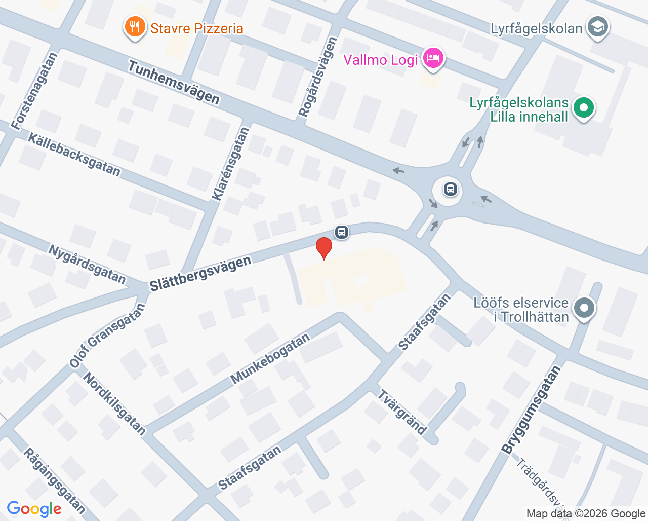Karta till Solsidan Medpro Clinic AB, Trollhättan
