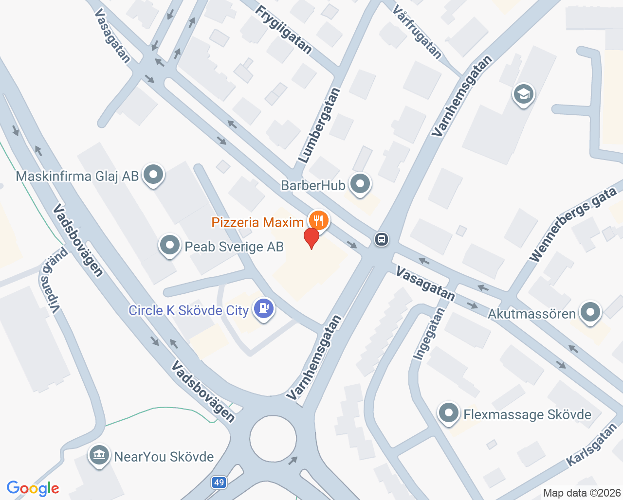 Karta till Mini-Maria Karlsborg