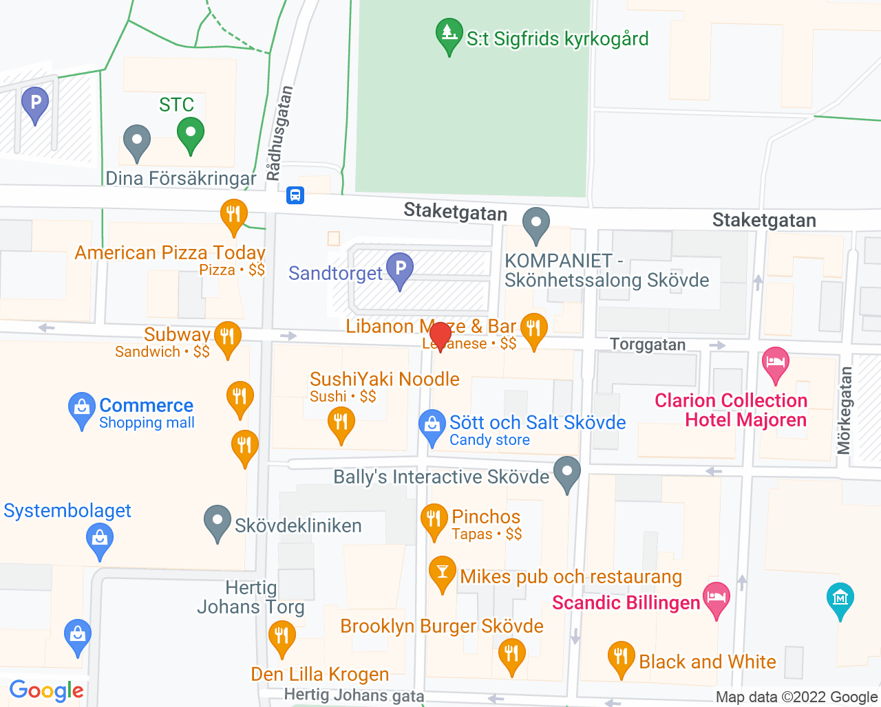 Karta till Doktor24 Skövde, Skövde