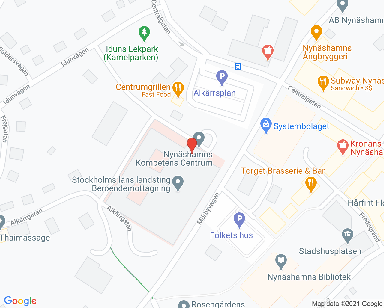Karta till Capio Geriatrik Nynäshamn
