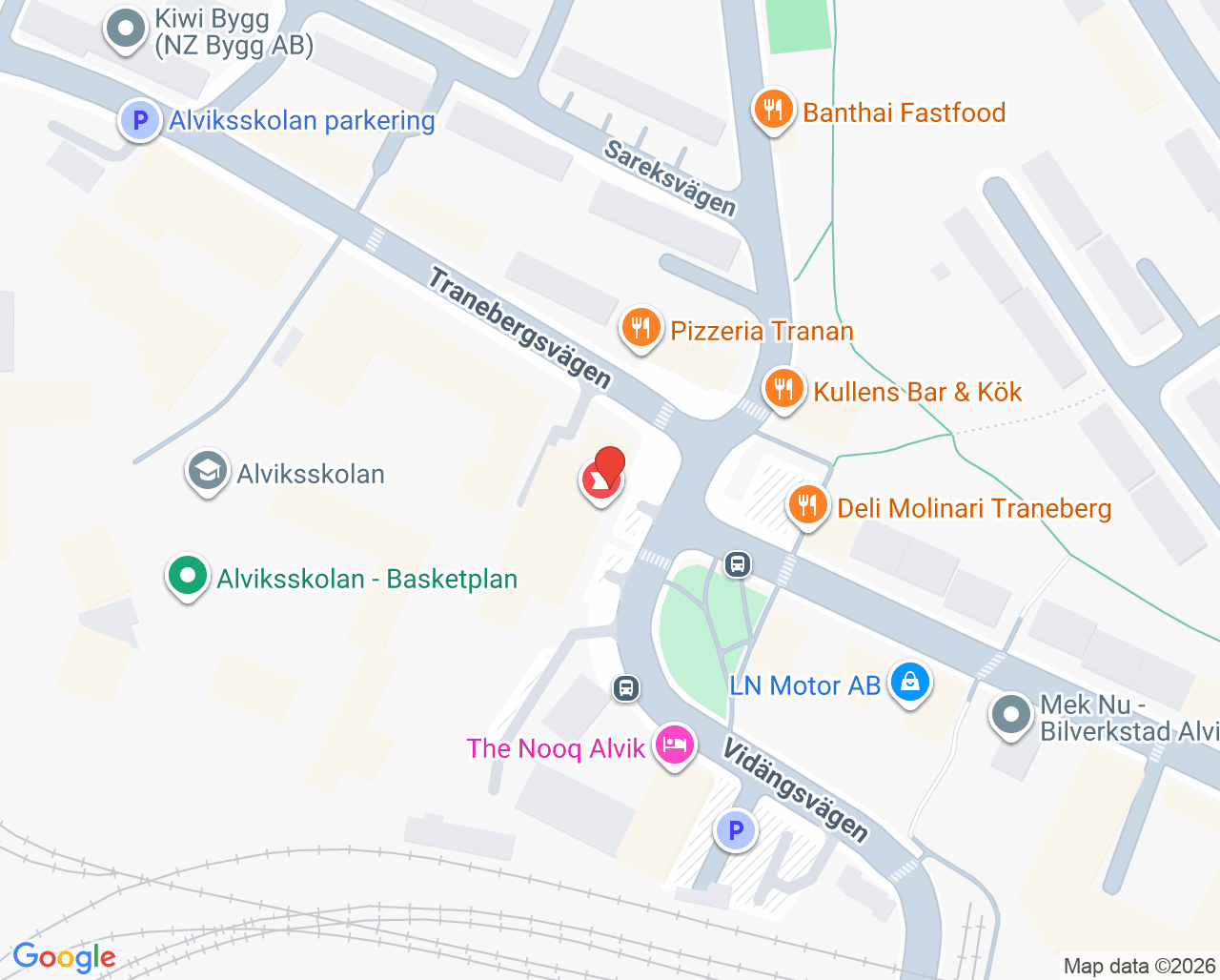 Karta till Bromma Rehab Västra