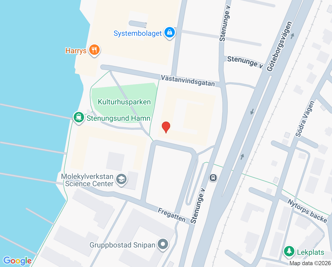 Karta till Närhälsan Stenungsund rehabmottagning, Stenungsund