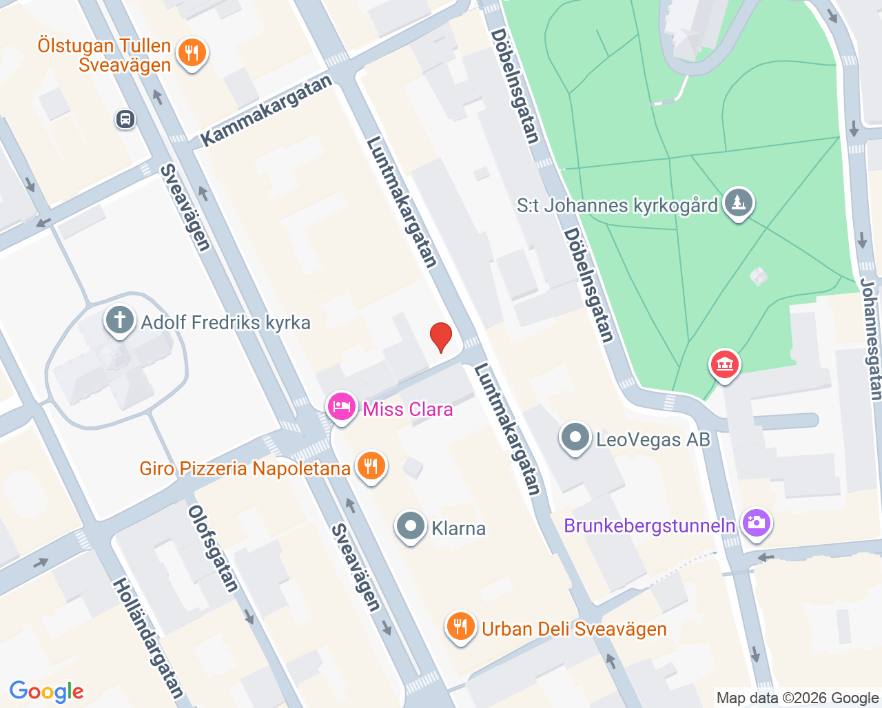 Karta till Friskispraktiken - Monna Torssell, Norrmalm