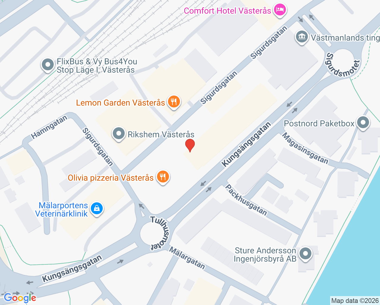 Karta till Revi Health Västerås