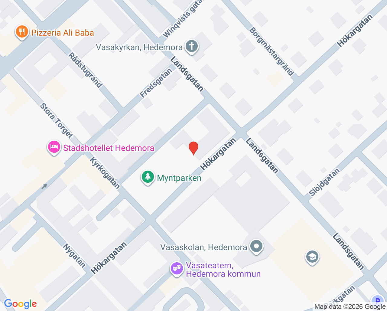 Karta till Ungdomsmottagning Hedemora