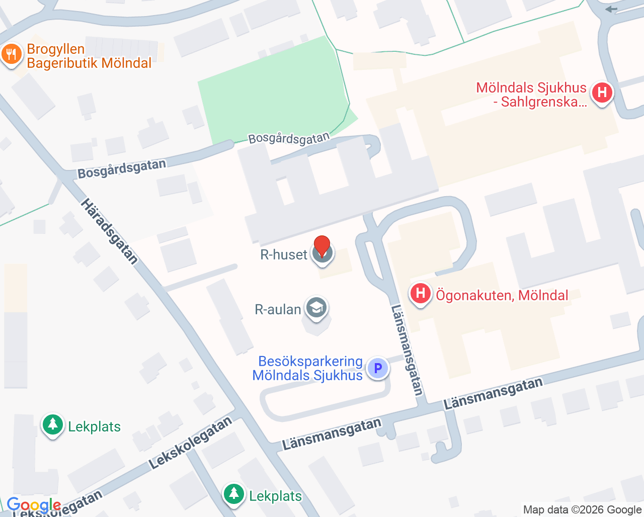 Karta till Avdelning 230, Mölndal