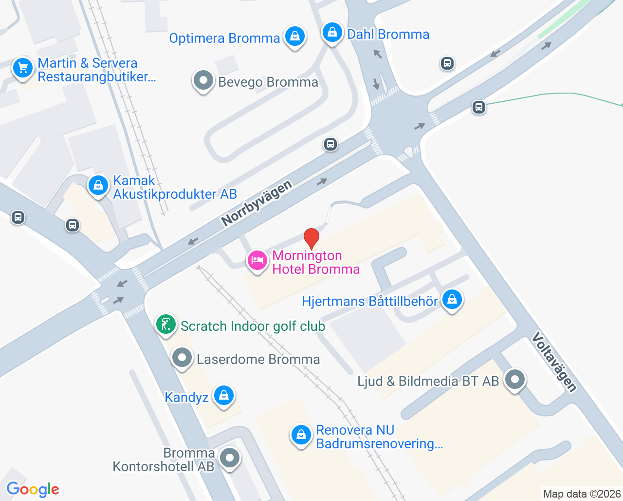Karta till iQura Vaccin, Bromma