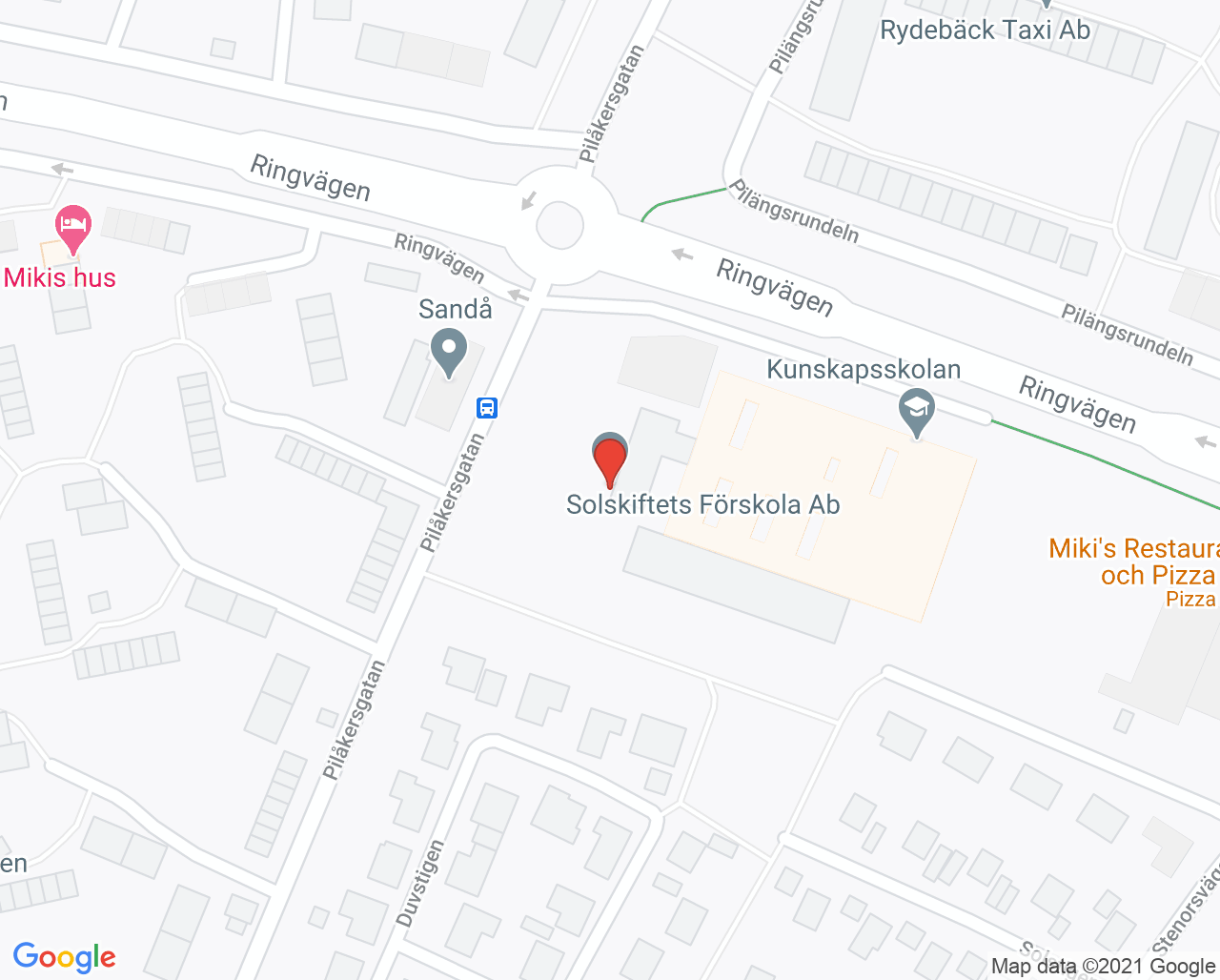 Karta till Audionommottagningen Landskrona