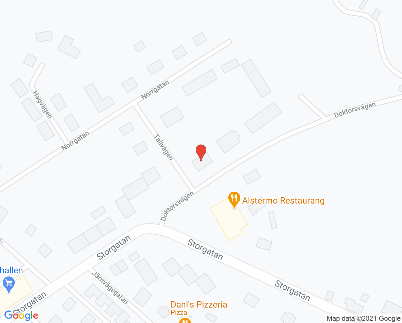 Karta till Folktandvården Alstermo, Alstermo