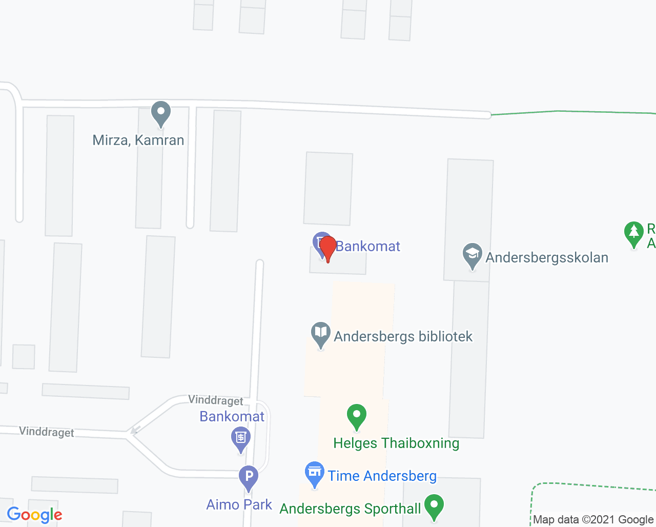 Karta till Folktandvården Andersberg