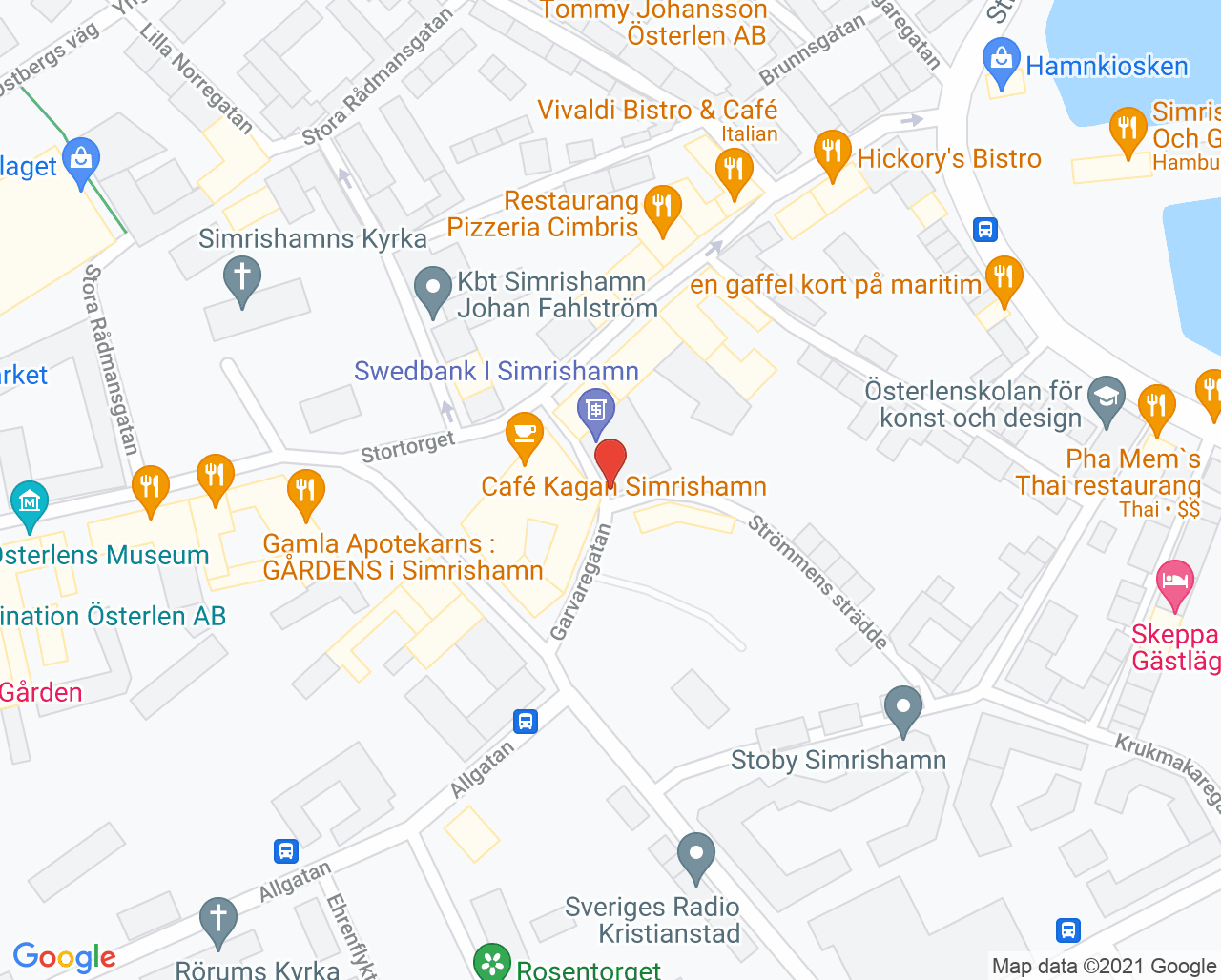 Karta till Simrishamn Tandvård, Simrishamn