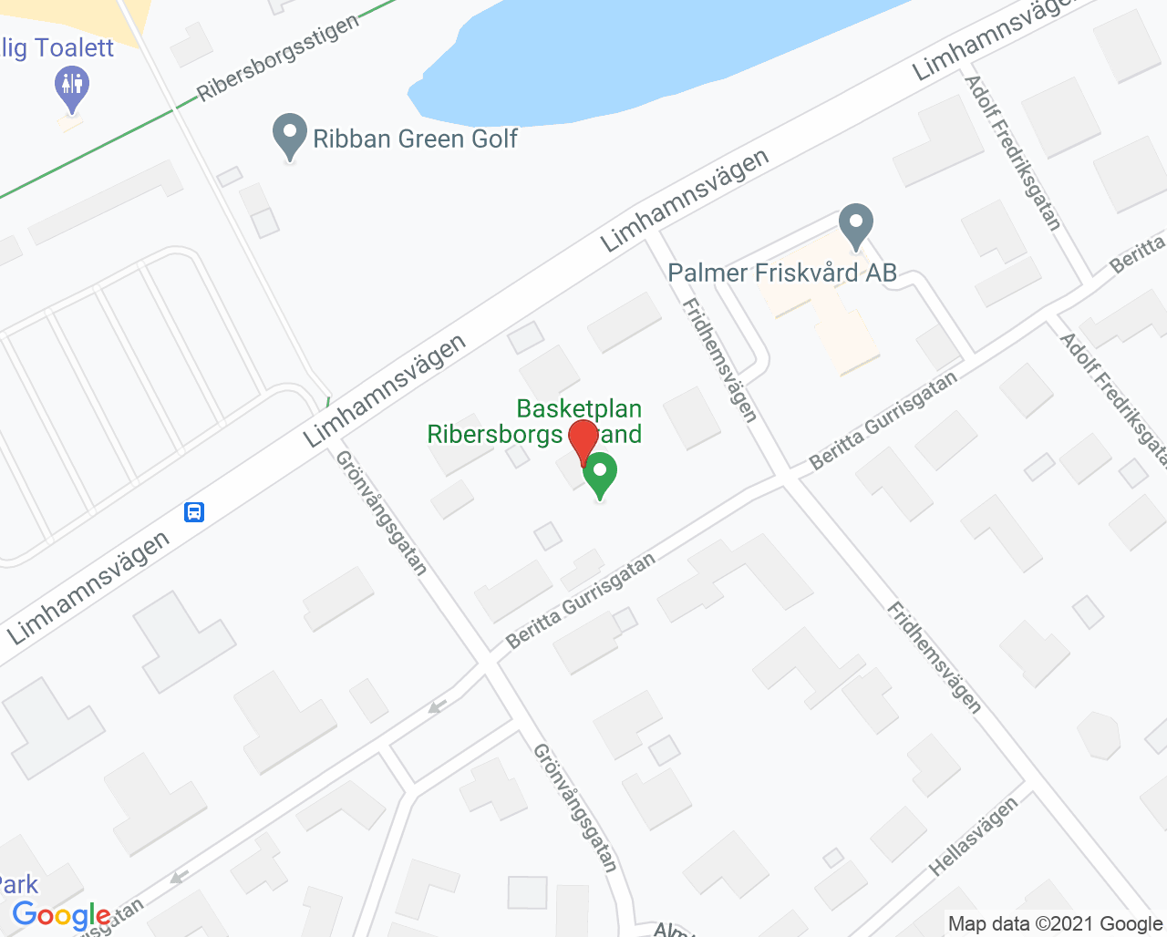 Karta till Barn- och ungdomspsykiatri Viktoriagården Malmö