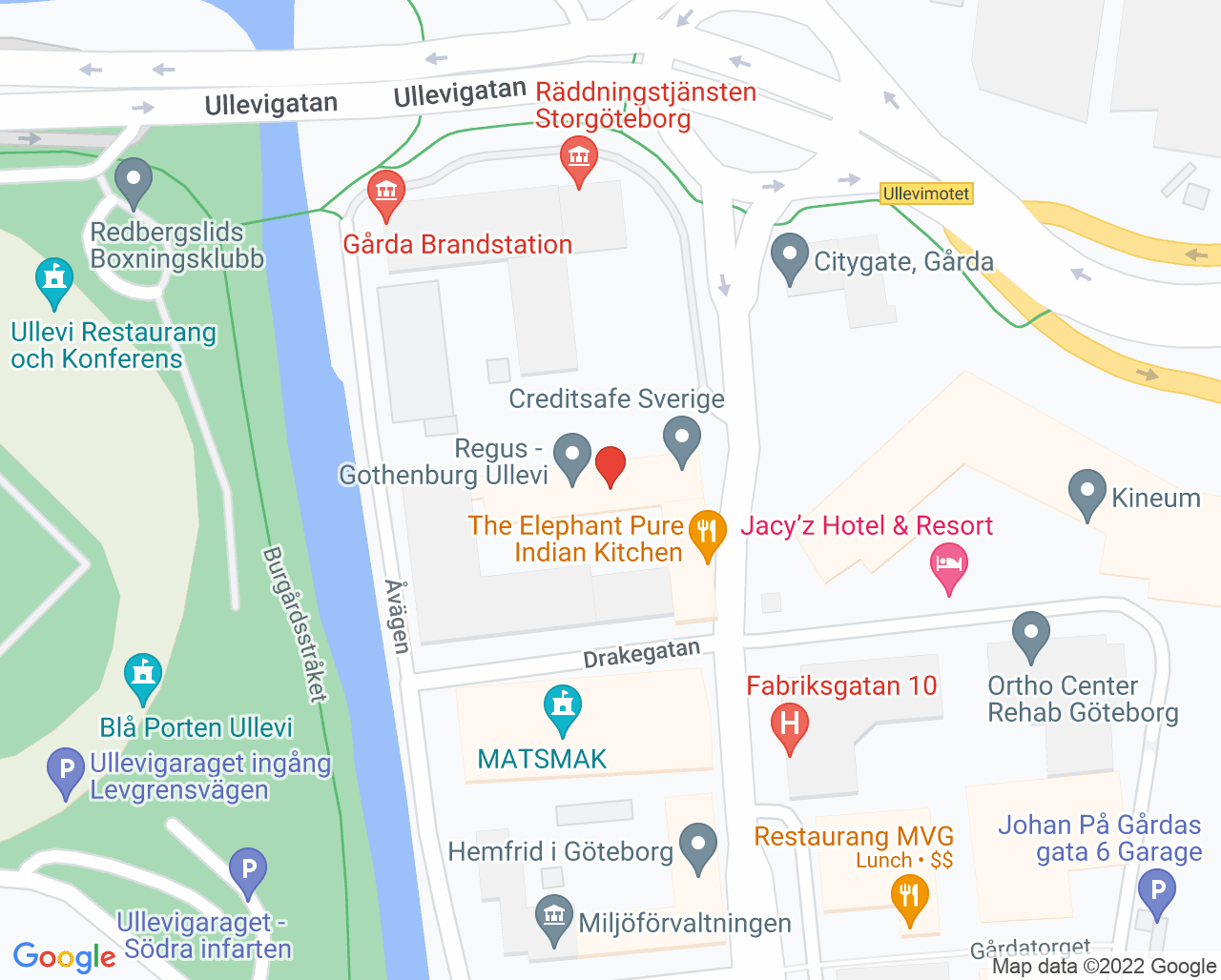 Karta till Audika Göteborg