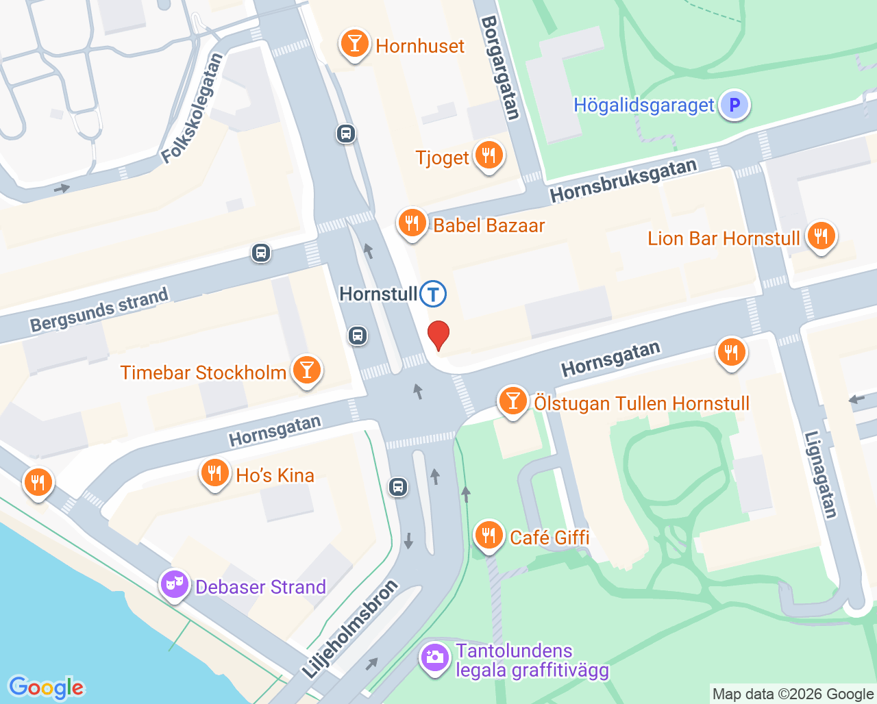 Karta till Svea KBT Zinkensdamm