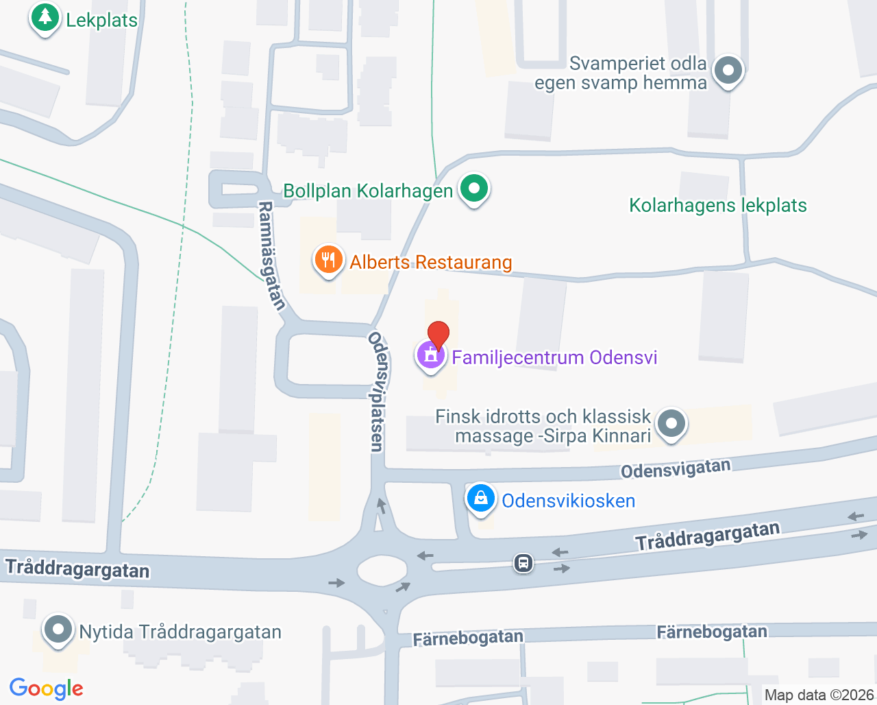Karta till Hemdal Barnmorskemottagning, Västerås