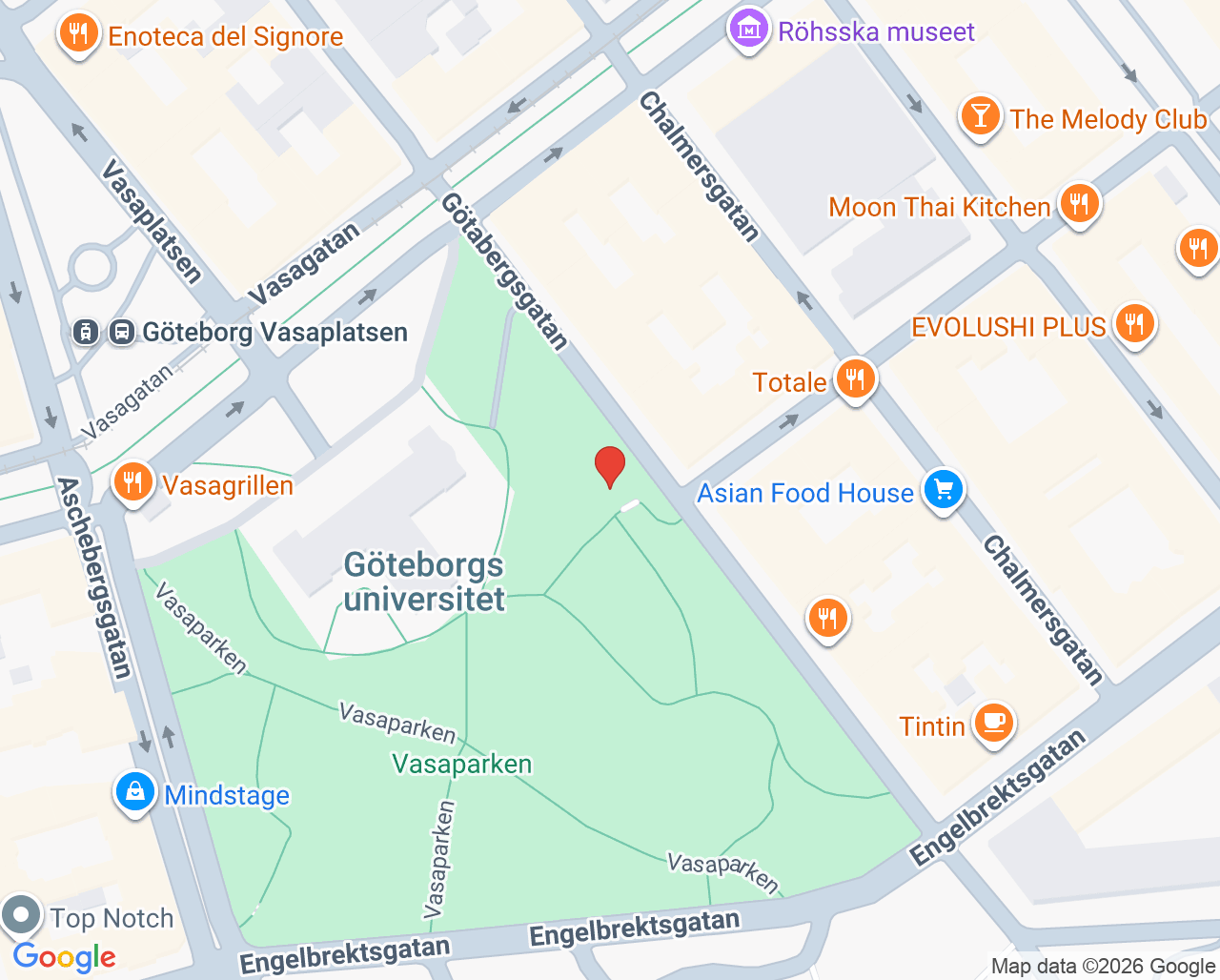 Karta till Avdelning Nordhem, Göteborg