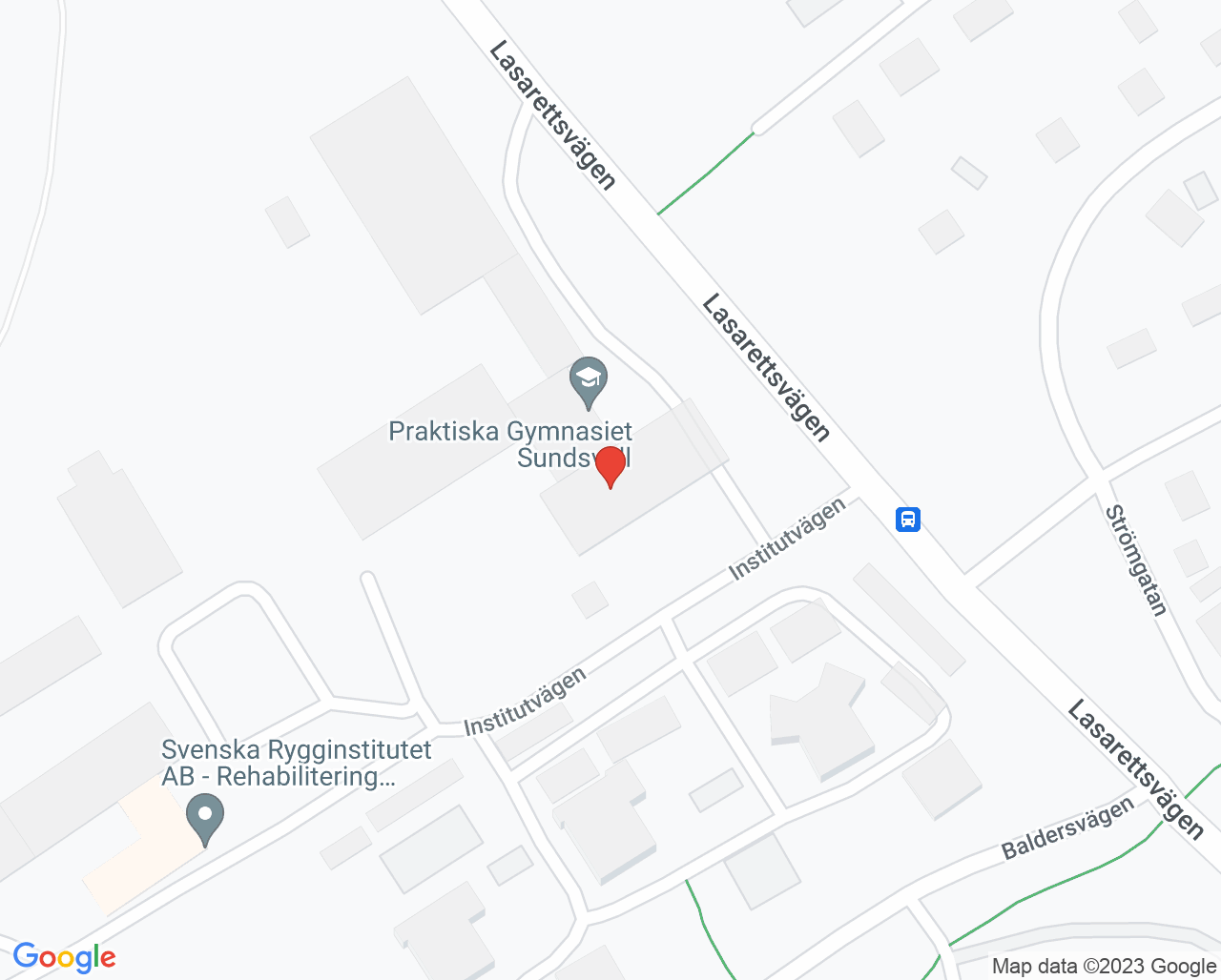 Karta till Läkarlabbet Sundsvall