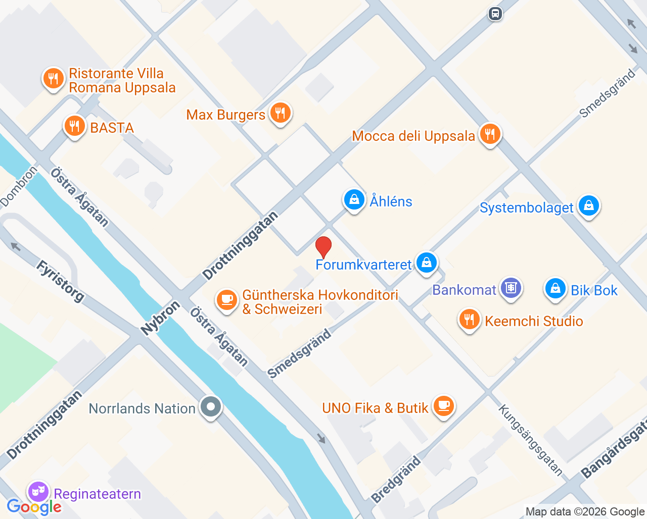 Karta till Ögonlocksakademin