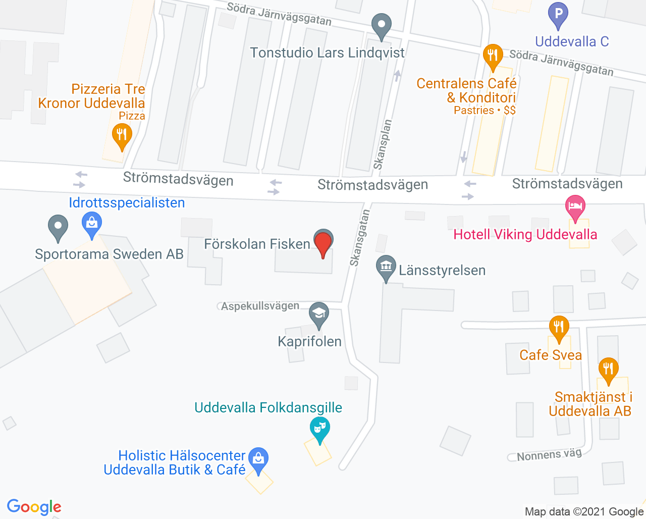 Karta till Smile Uddevalla