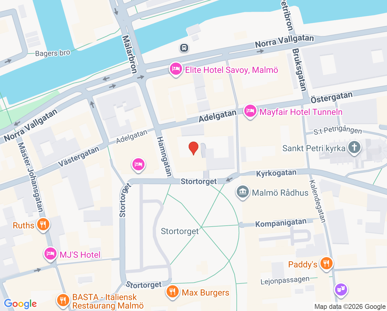 Karta till Svea KBT Stortorget
