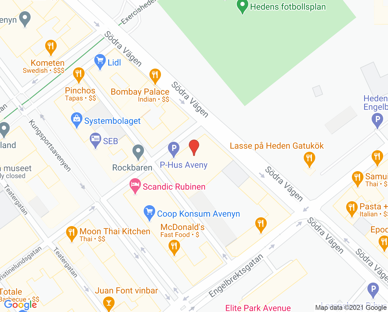Karta till Göteborgs Allmänläkarmottagning Mozhgan Bastanipour, Göteborg