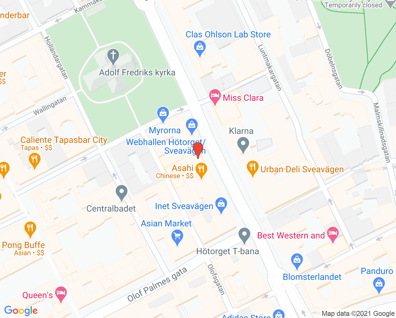 Karta till City Lasertandvård