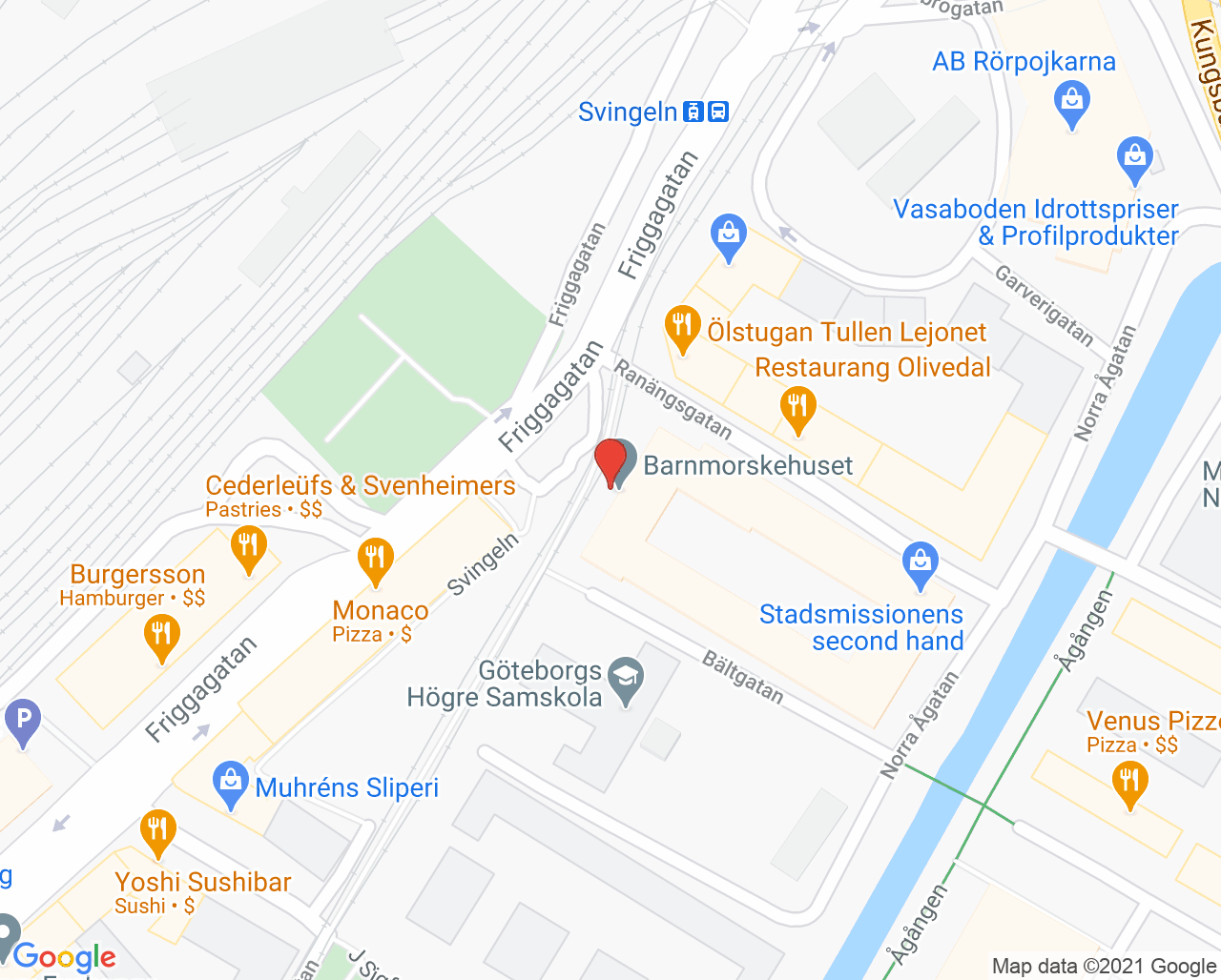 Karta till Barnmorskehuset