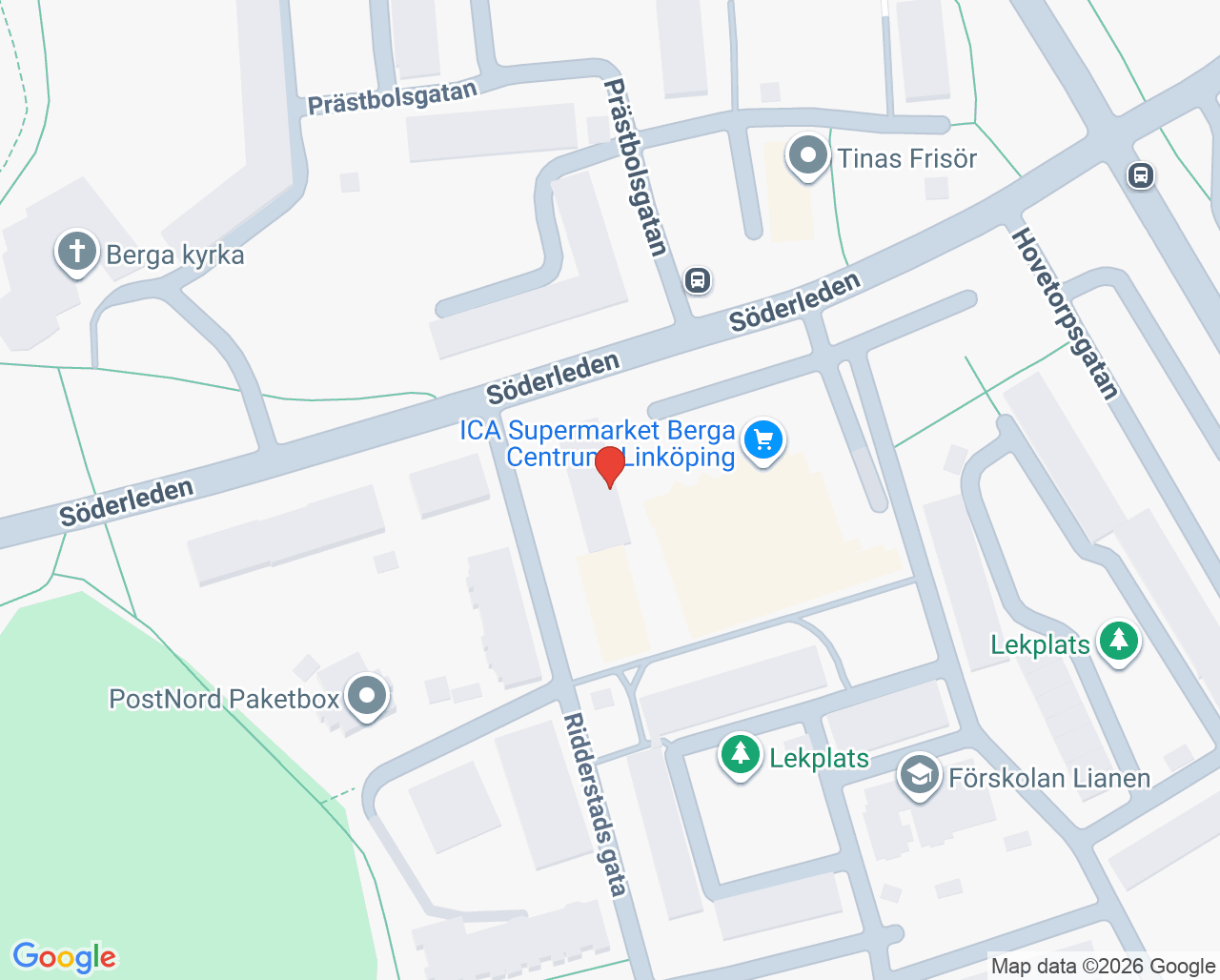 Karta till Distriktssköterskemottagningen, Capio Vårdcentral Berga